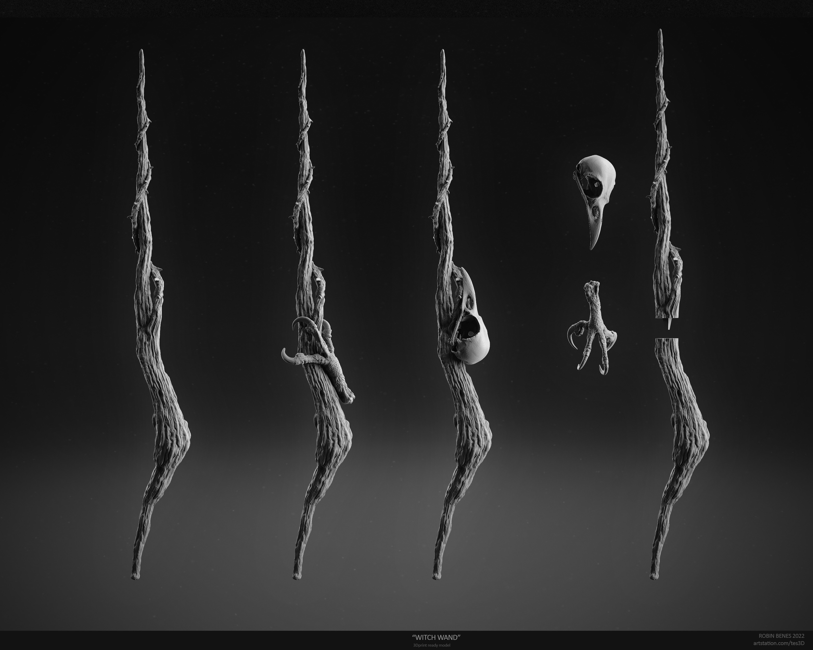Dark Witch magic wand