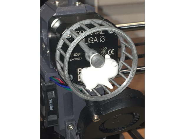 Hamsterwheel extruder indicator