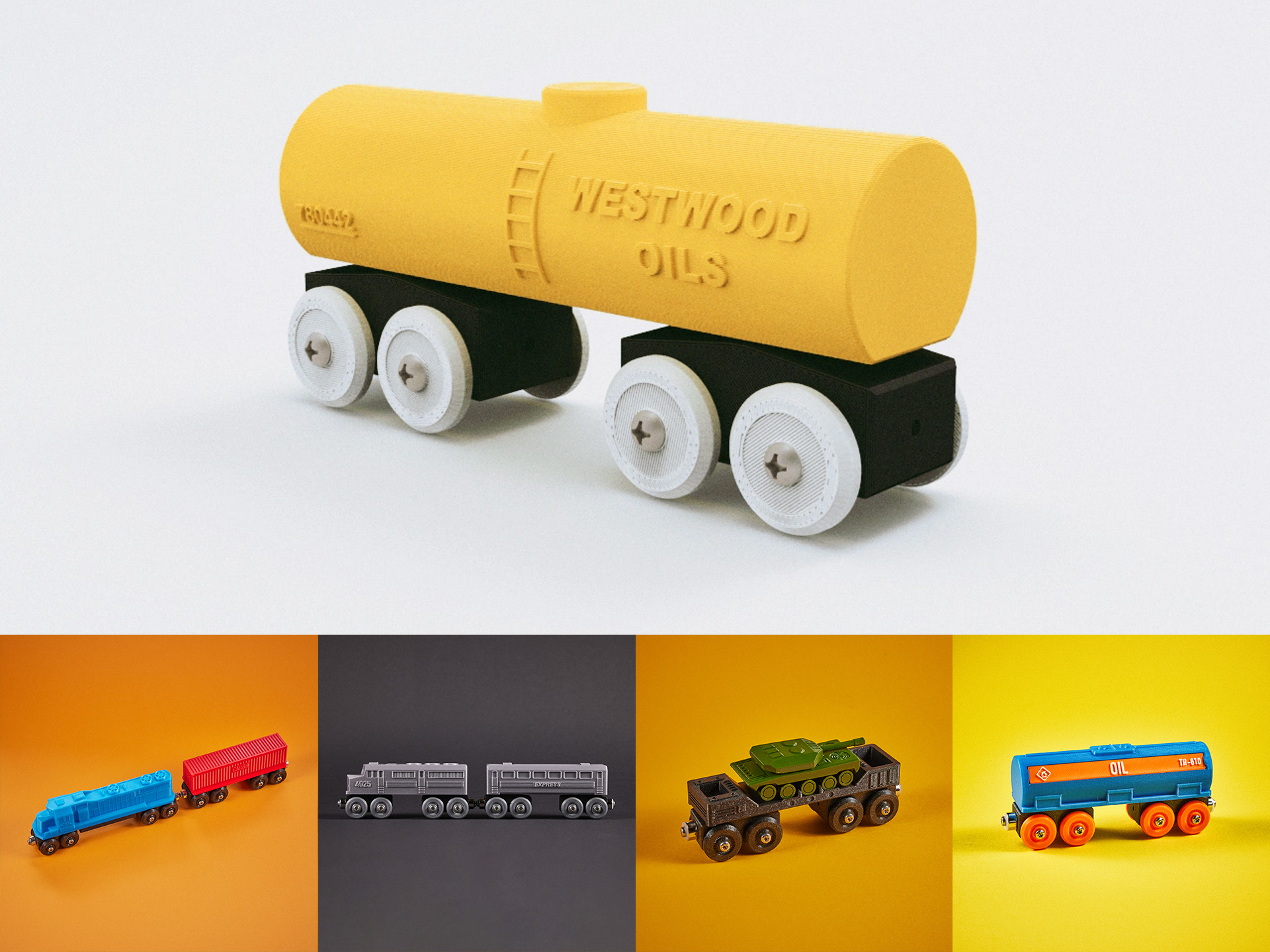 Toy Train Tank Car BRIO / IKEA compatible