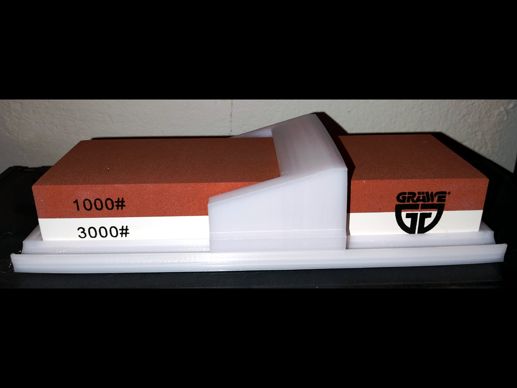 Knife sharpening helper guide for 60 x 180 mm whetstones