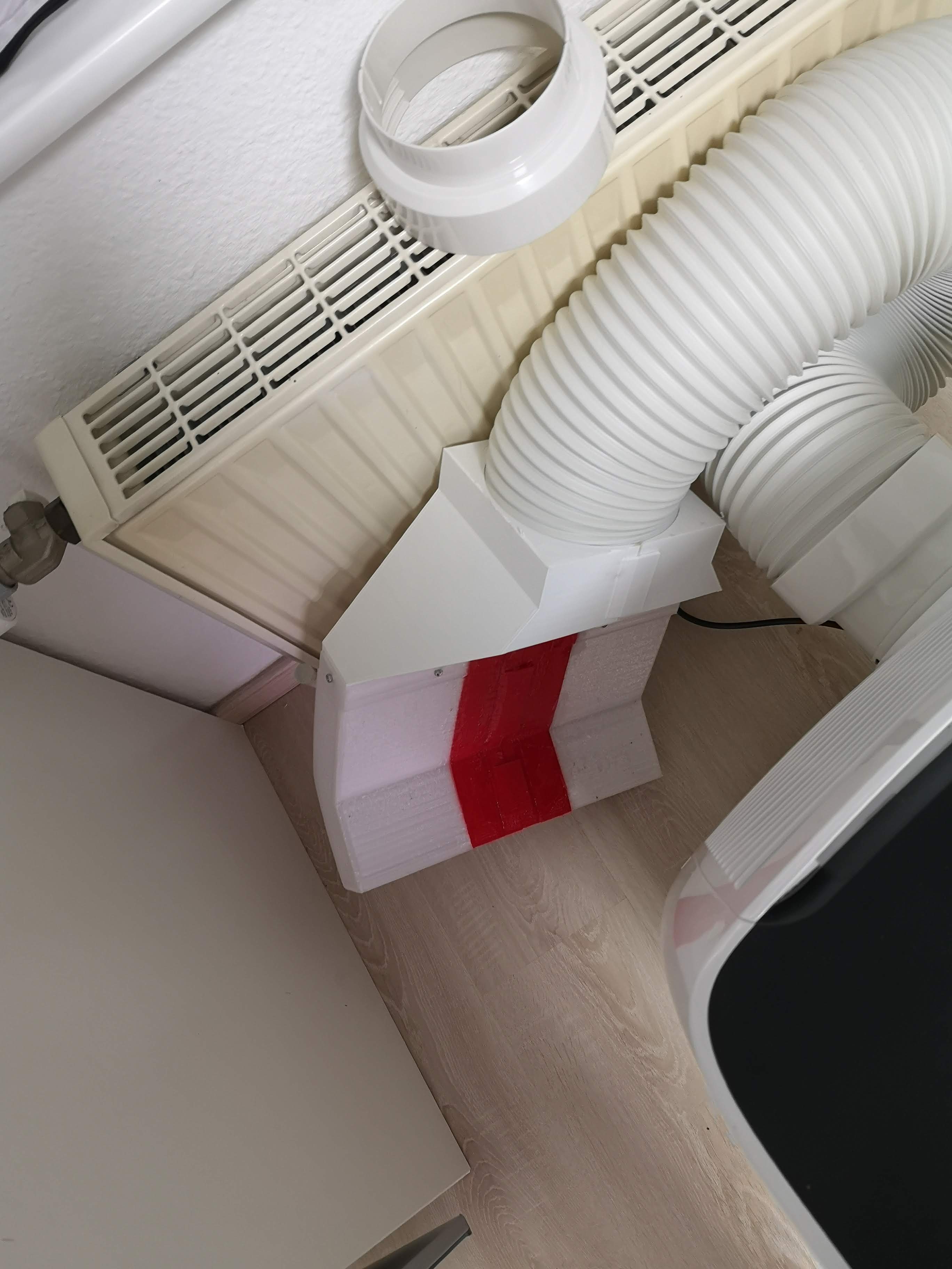 Modular air conditioner hose adapter for window / Modularer Klimamobil-Abluftschauchadapter fΓΌr Fenster