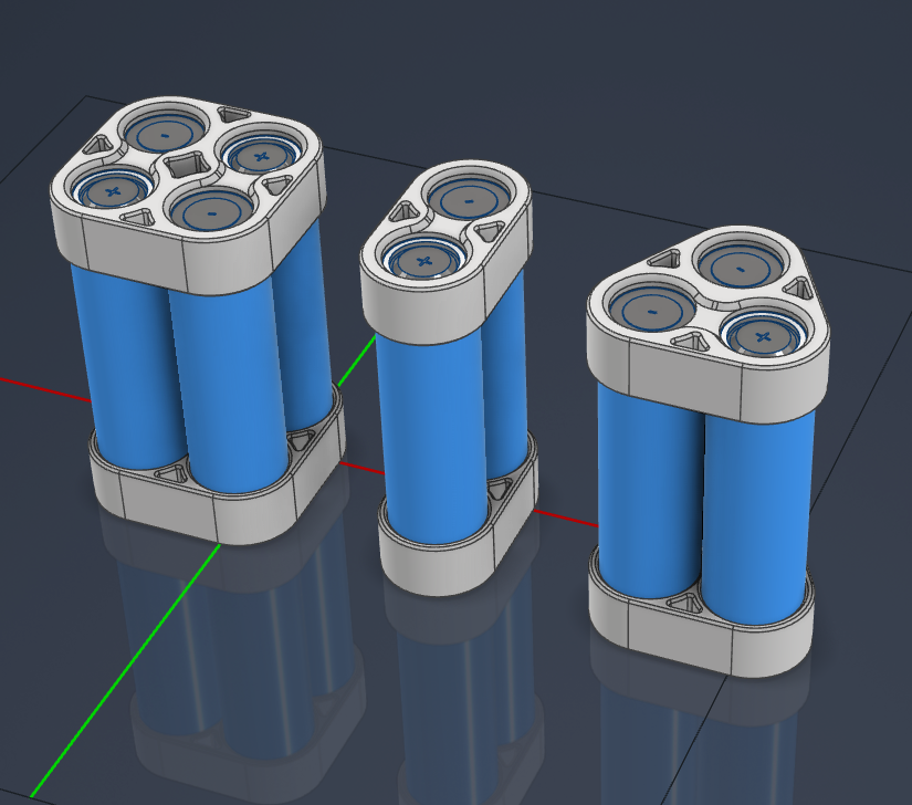 2S 3S 4S 18650 Cage