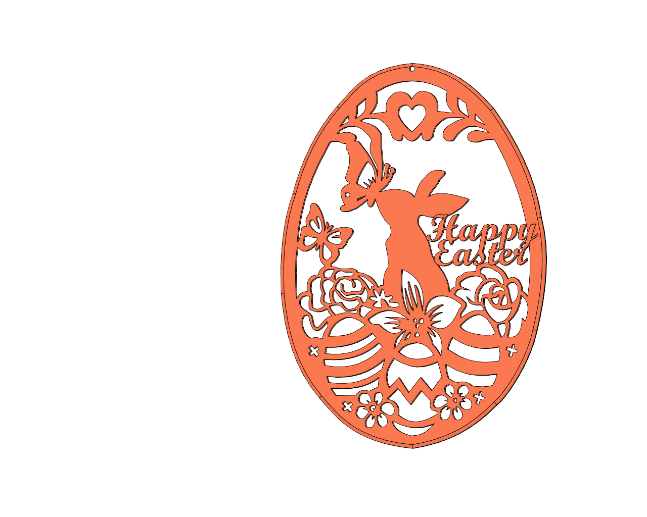 Easter window hanging