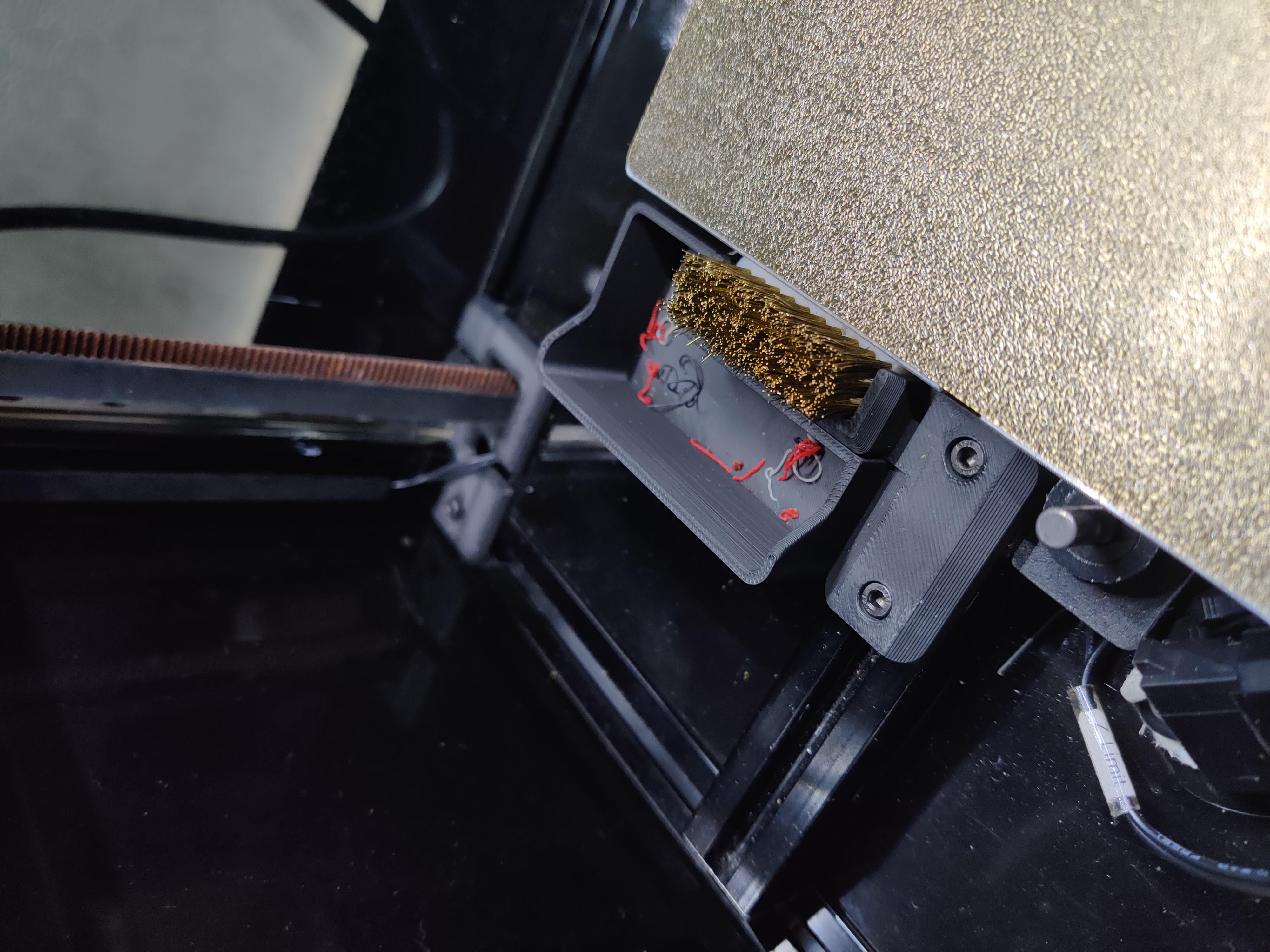Nozzle Scrubber with a Little Bucket for Voron 2.4