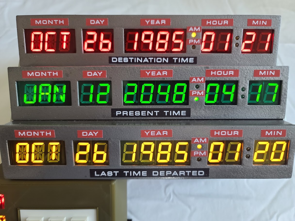 Back to the Future Time Circuits Display
