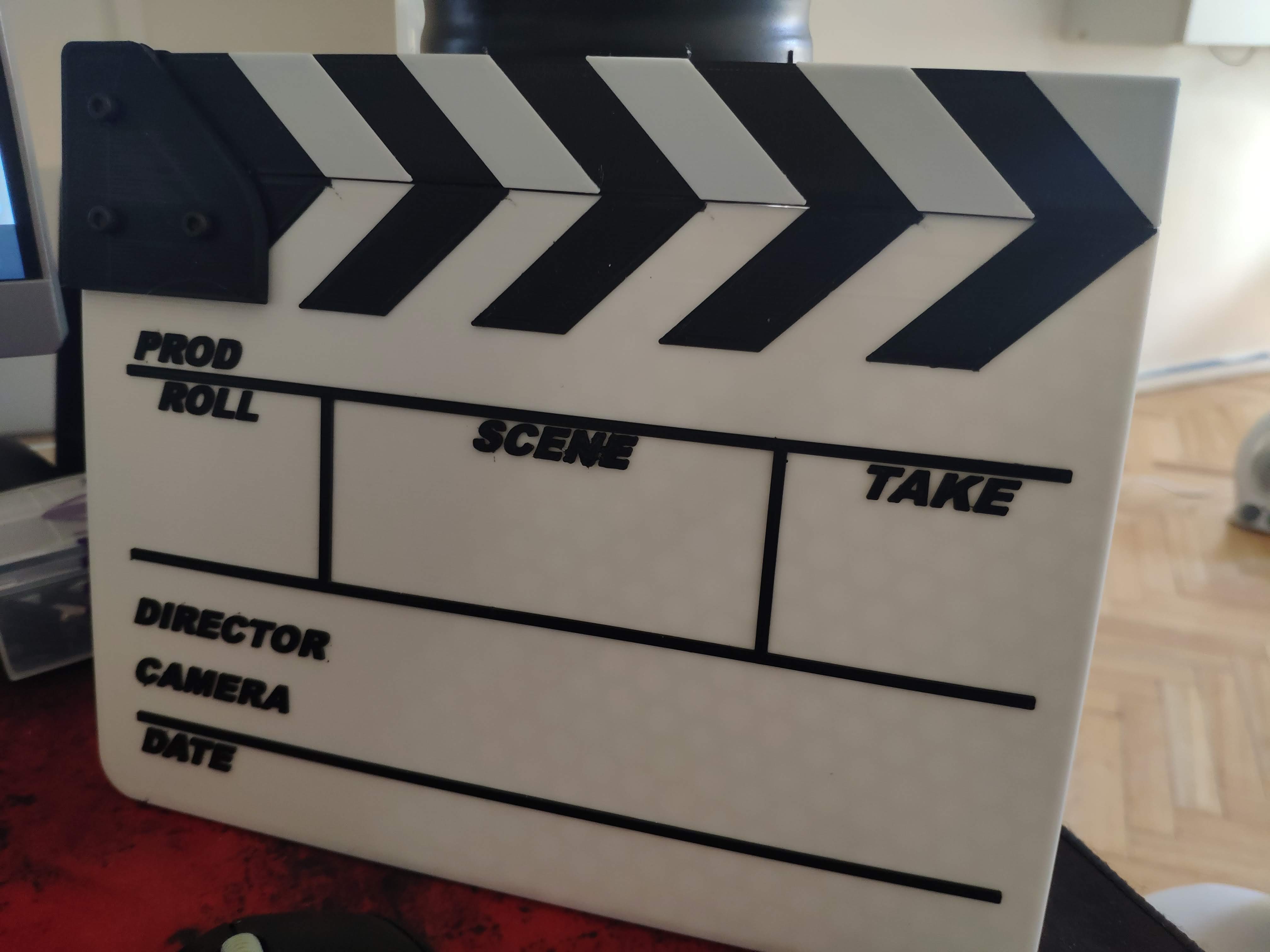 Clapper board - 2 colors printable