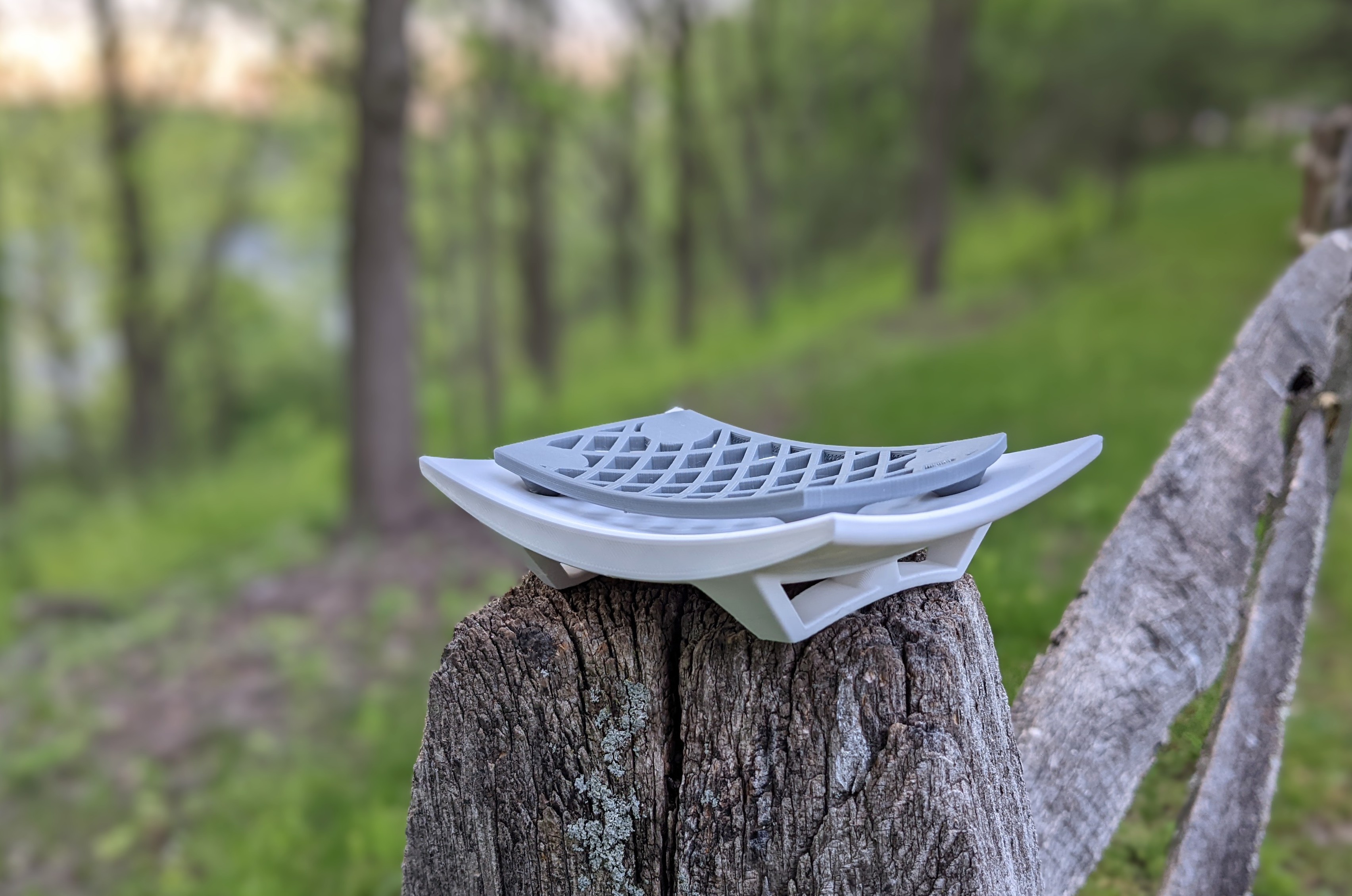 Two Part Stylish Soap Dish