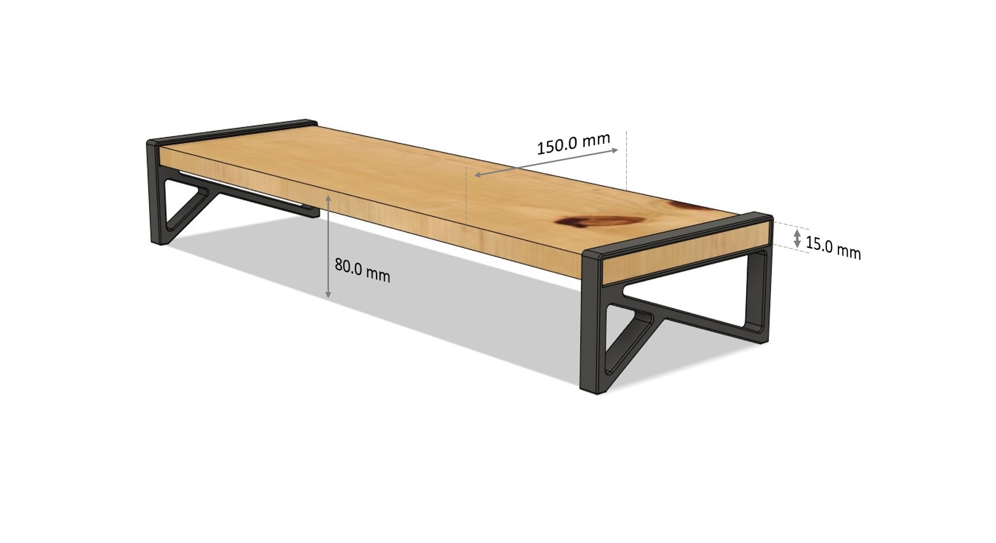 Monitor stand / desk shelf