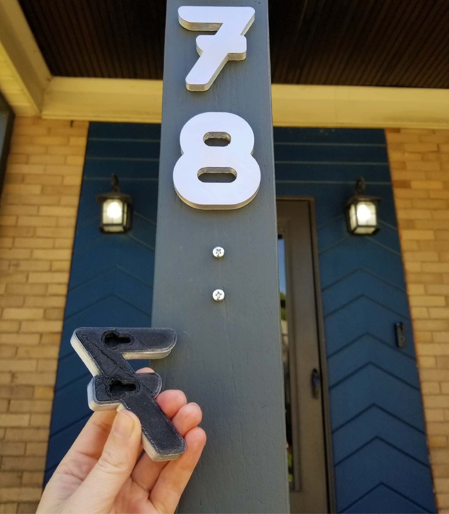 Hidden Hardware House Numbers