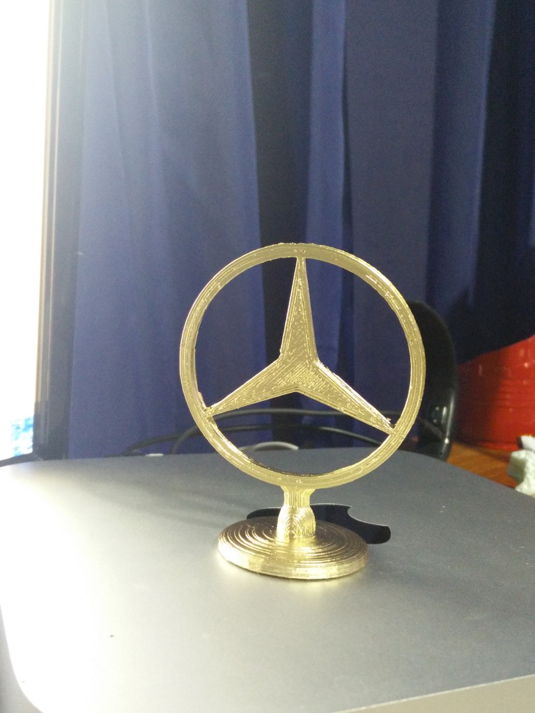 Mercedes-Benz Logo Hood Ornament (Two Part)