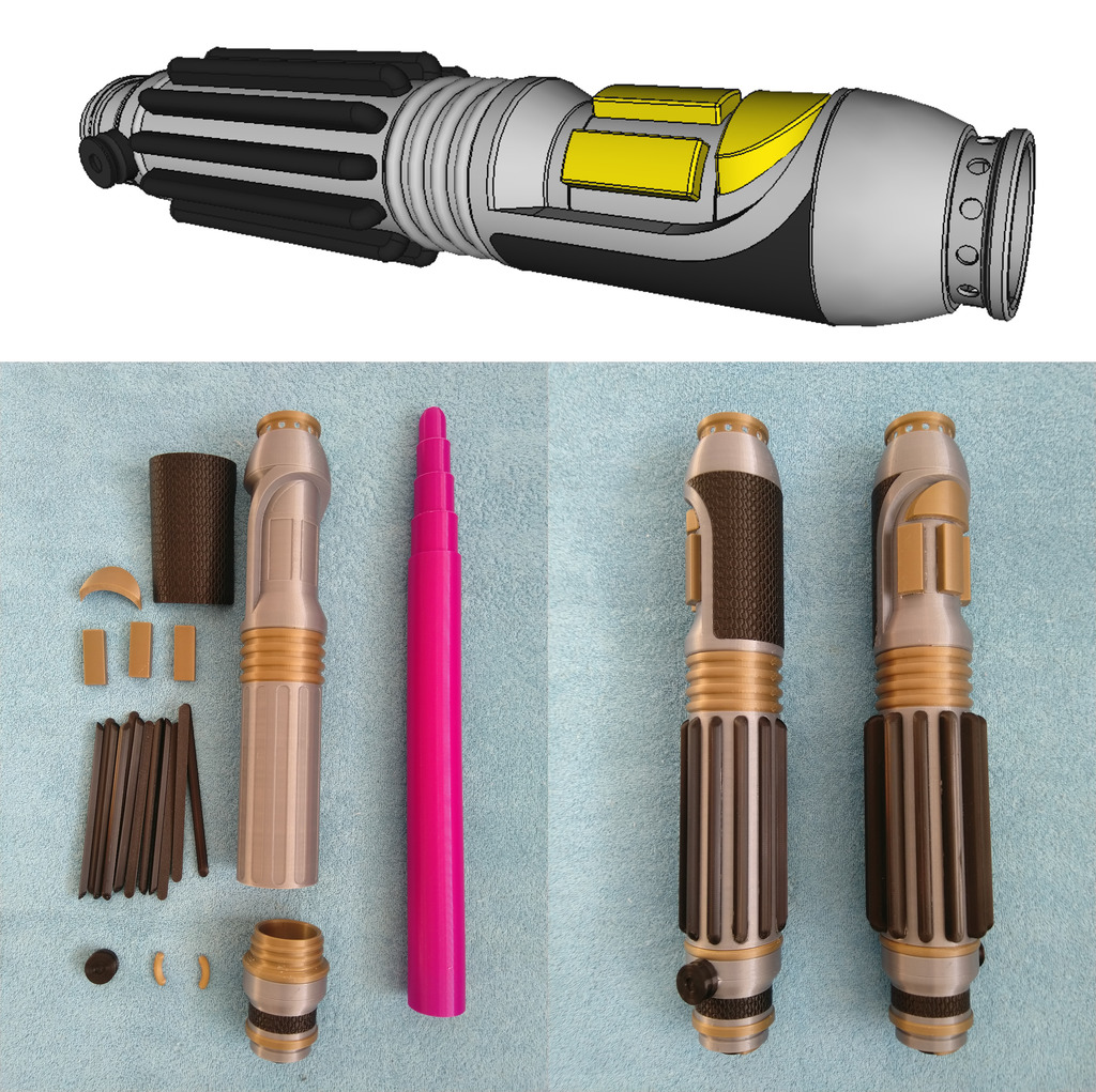 Collapsing Mace Windu lightsaber