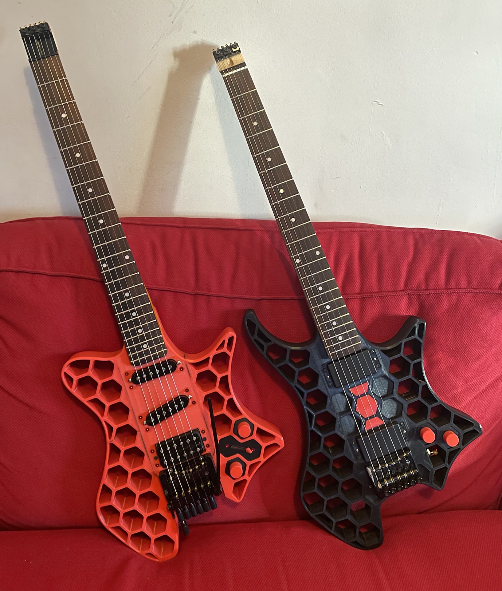 Headless electric guitar V3