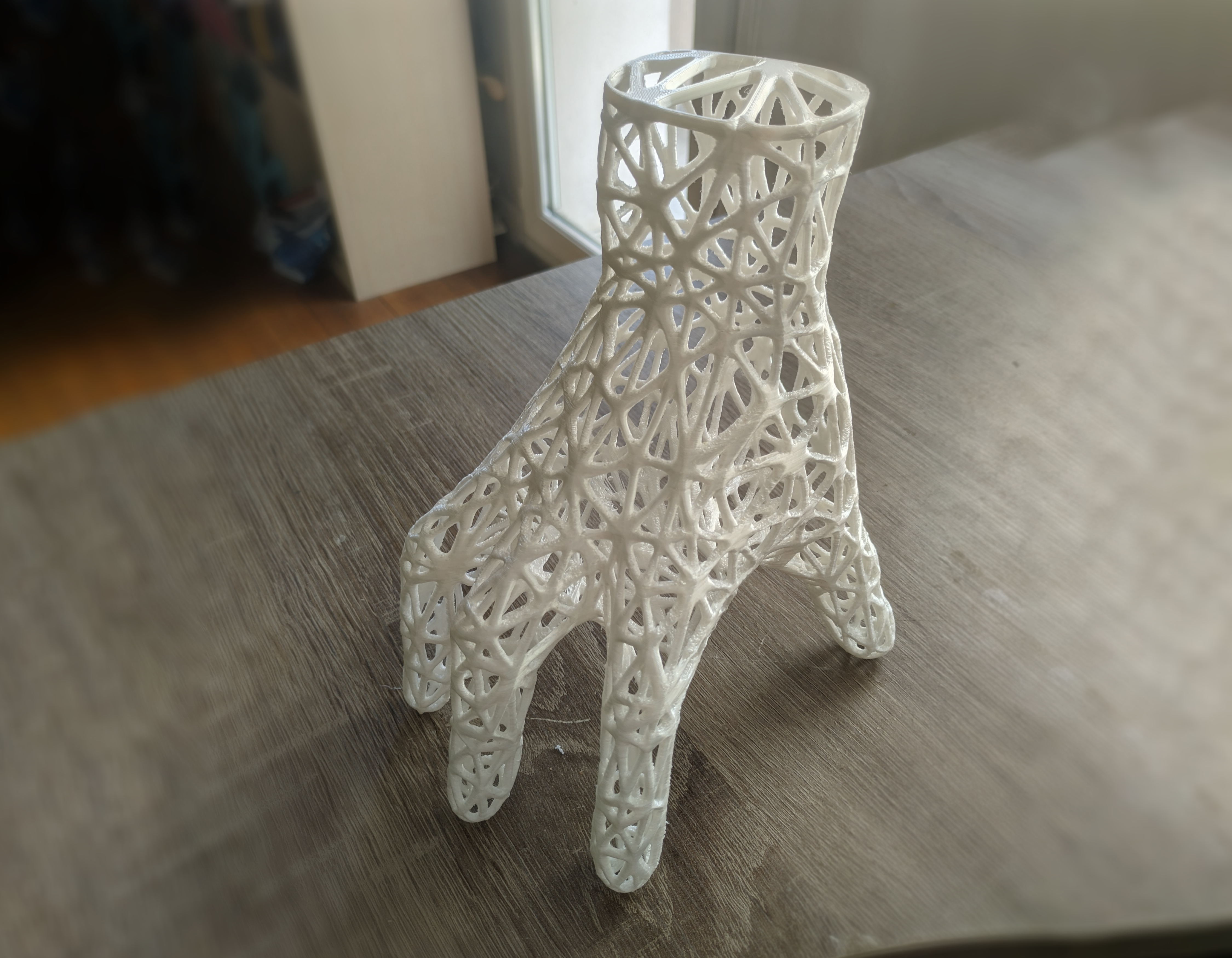 Addams Family Thing Hand Wireframe