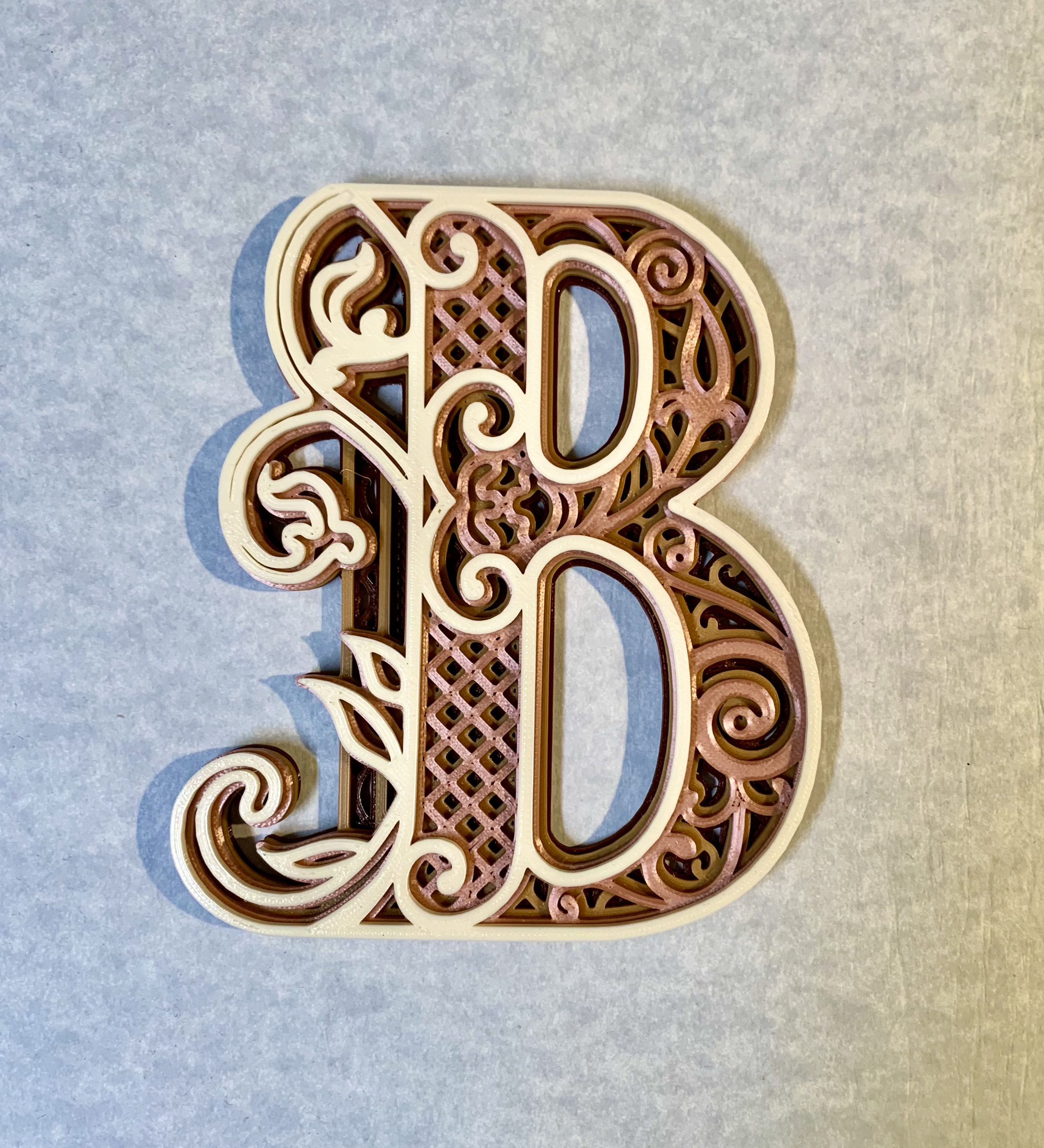 Ornate Letter B Monogram
