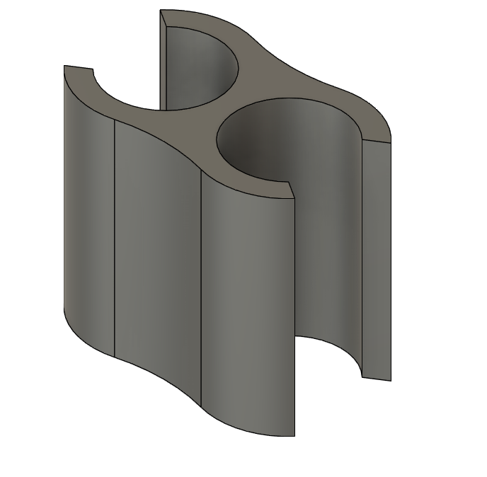 Bike cable clip (internal 5mm)