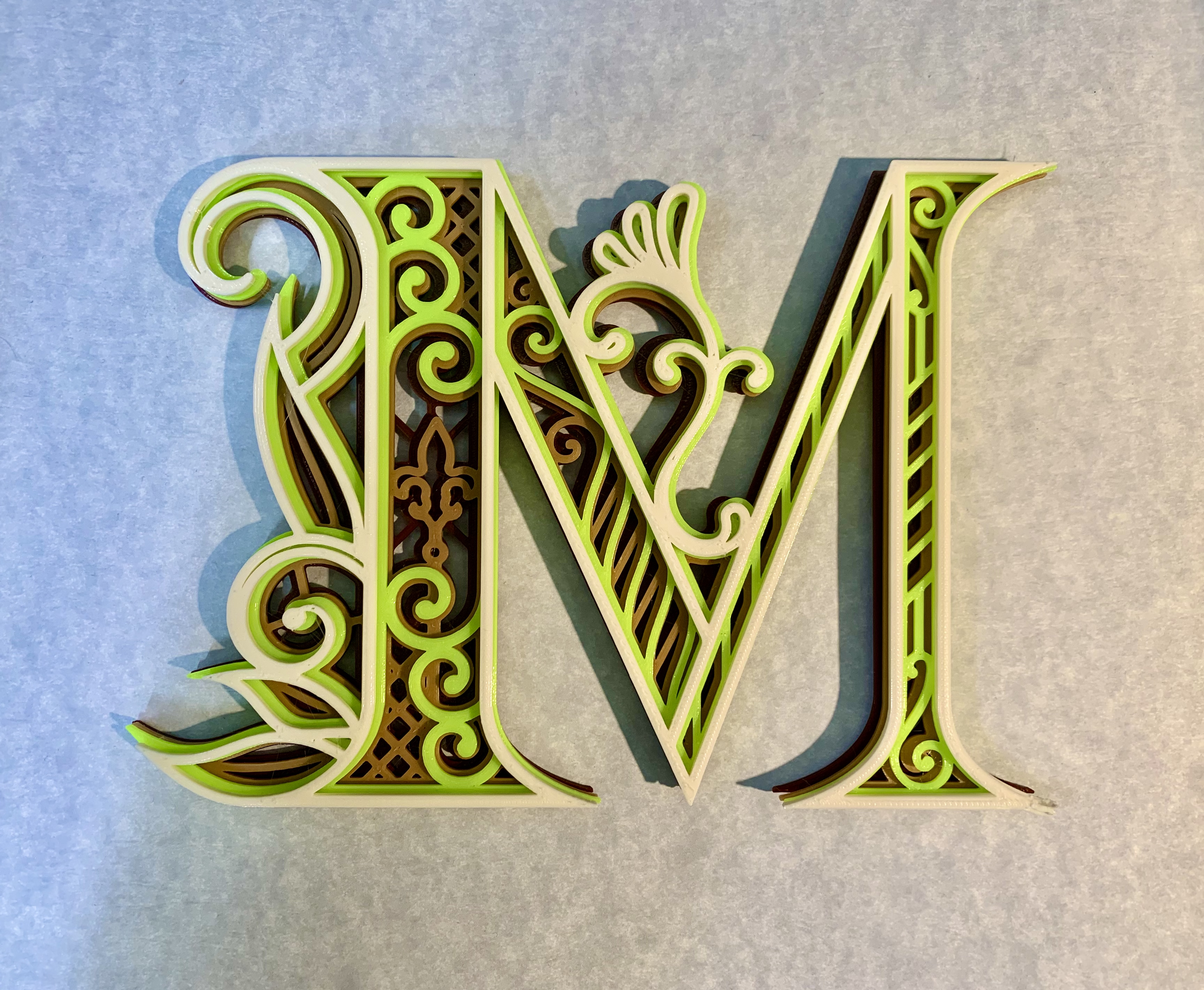 Ornate Letter M Monogram