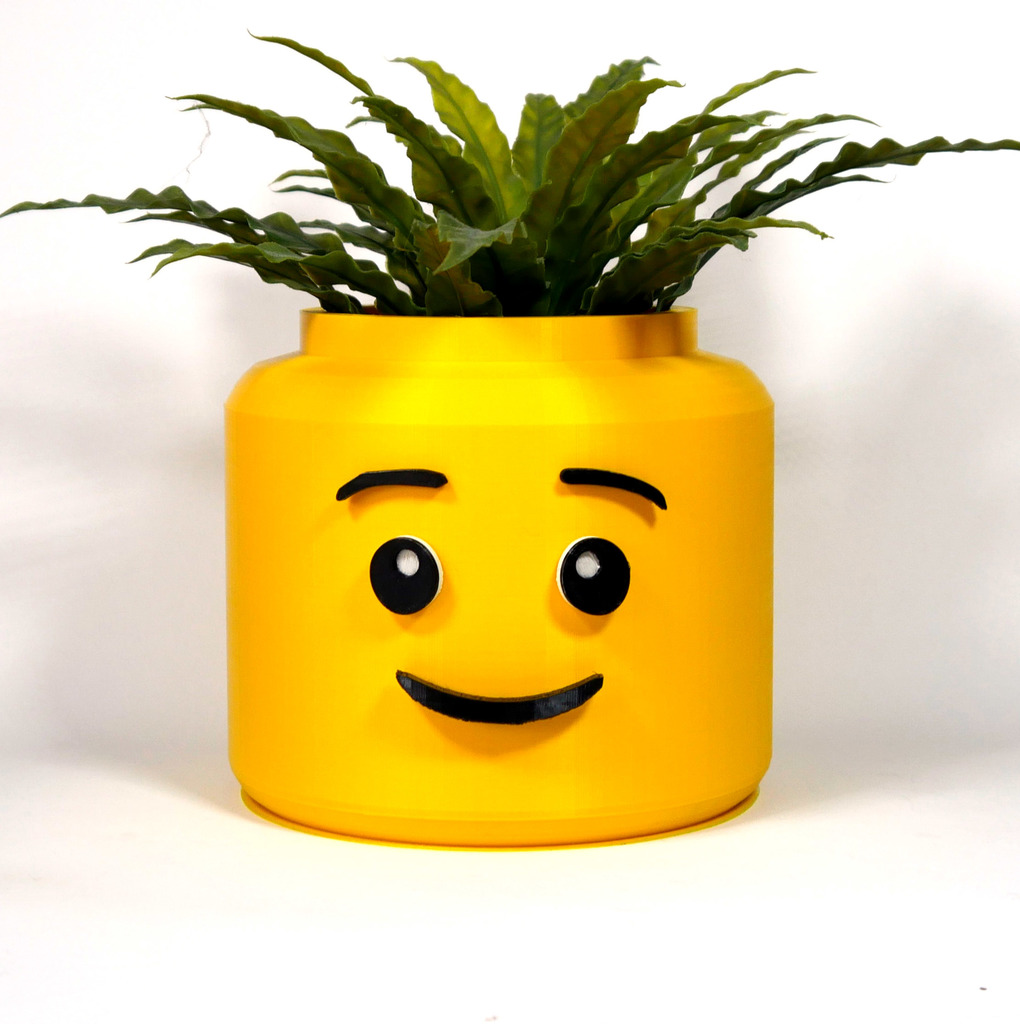 Lego Head Planter