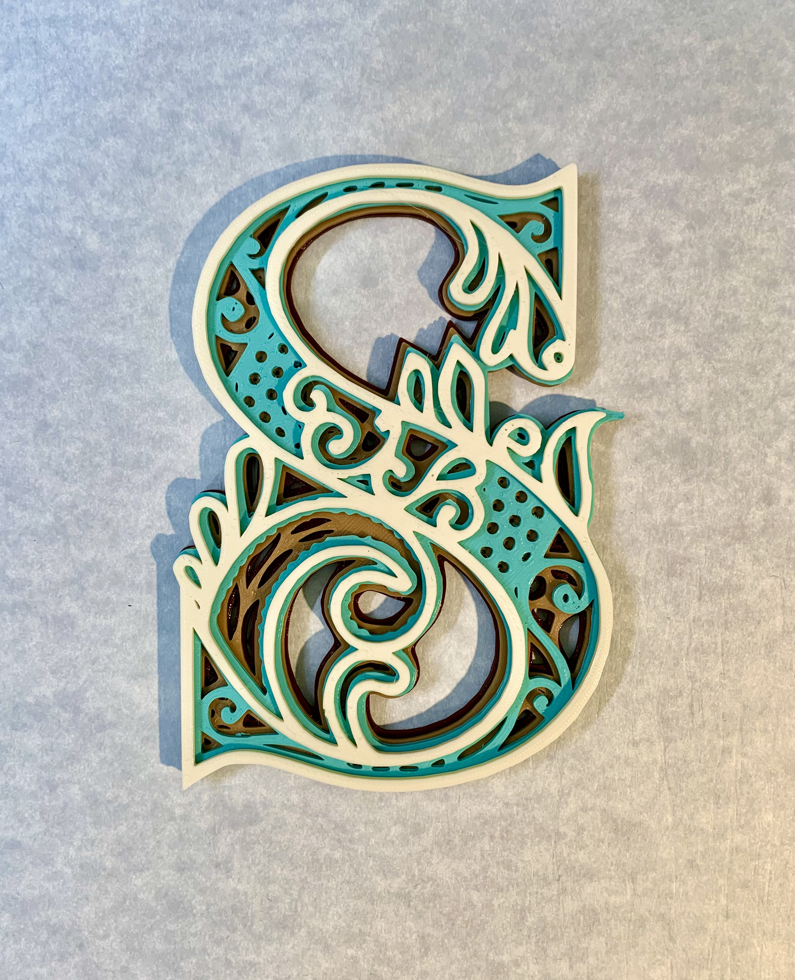 Ornate Letter S Monogram