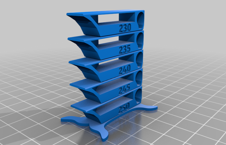 Compact PETG Temp Tower for Prusa MK3/S/+