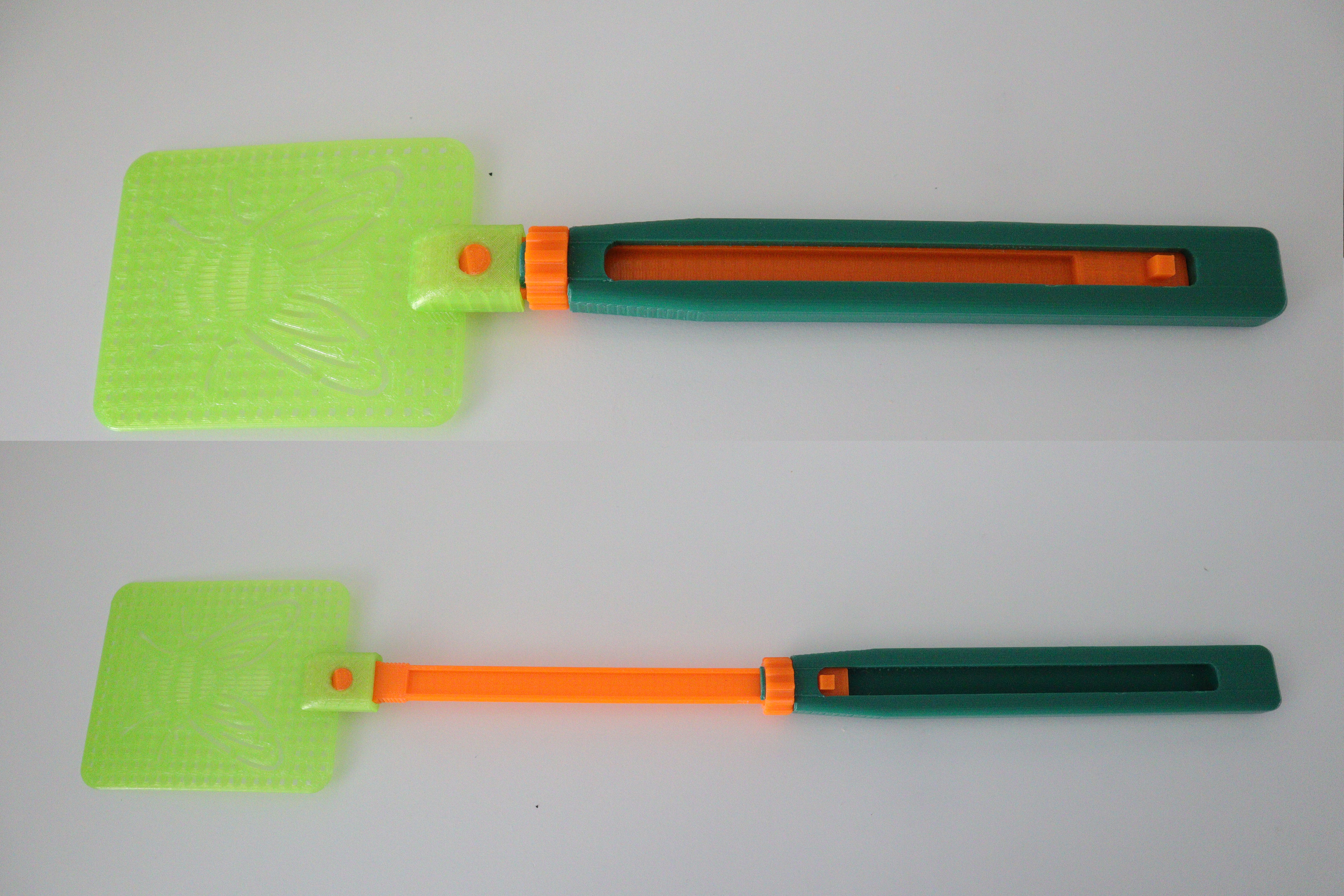 Extendable fly swatter