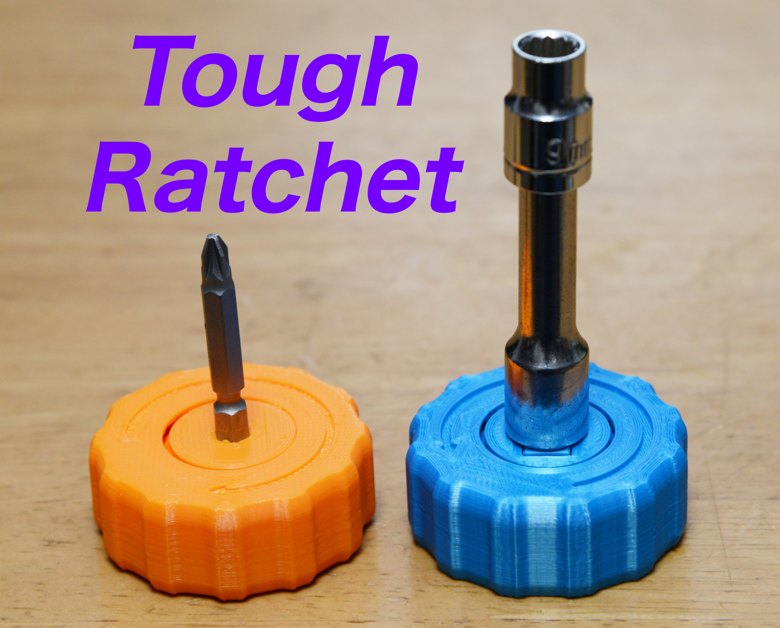 Print-in-place Palm Ratchet Screwdriver Knob