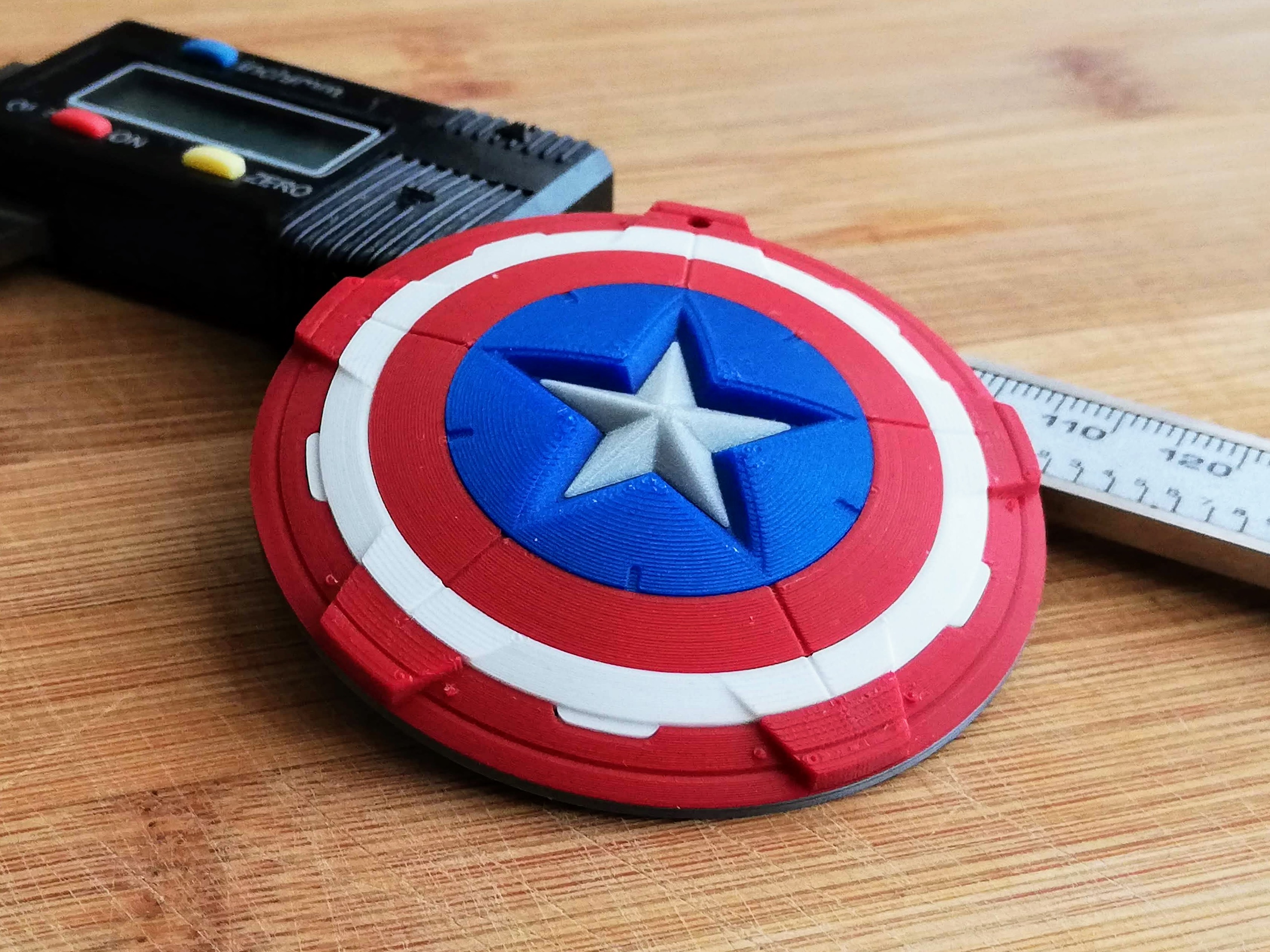 Captain America's shield keychain