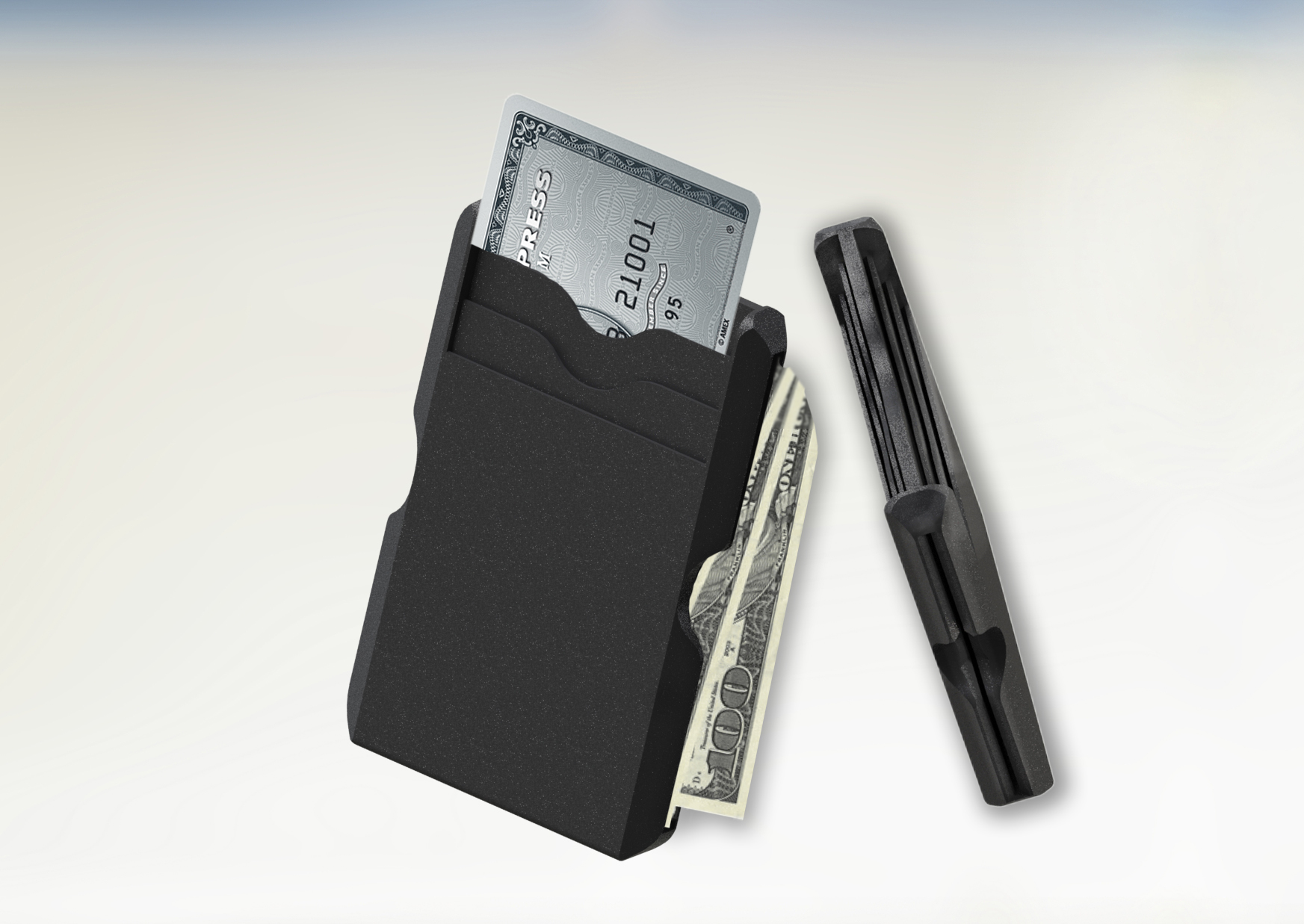Slim & Streamlined 6-Card Wallet, Hard (Traditional) or Soft (TPU) w/ Paper Cash Slot