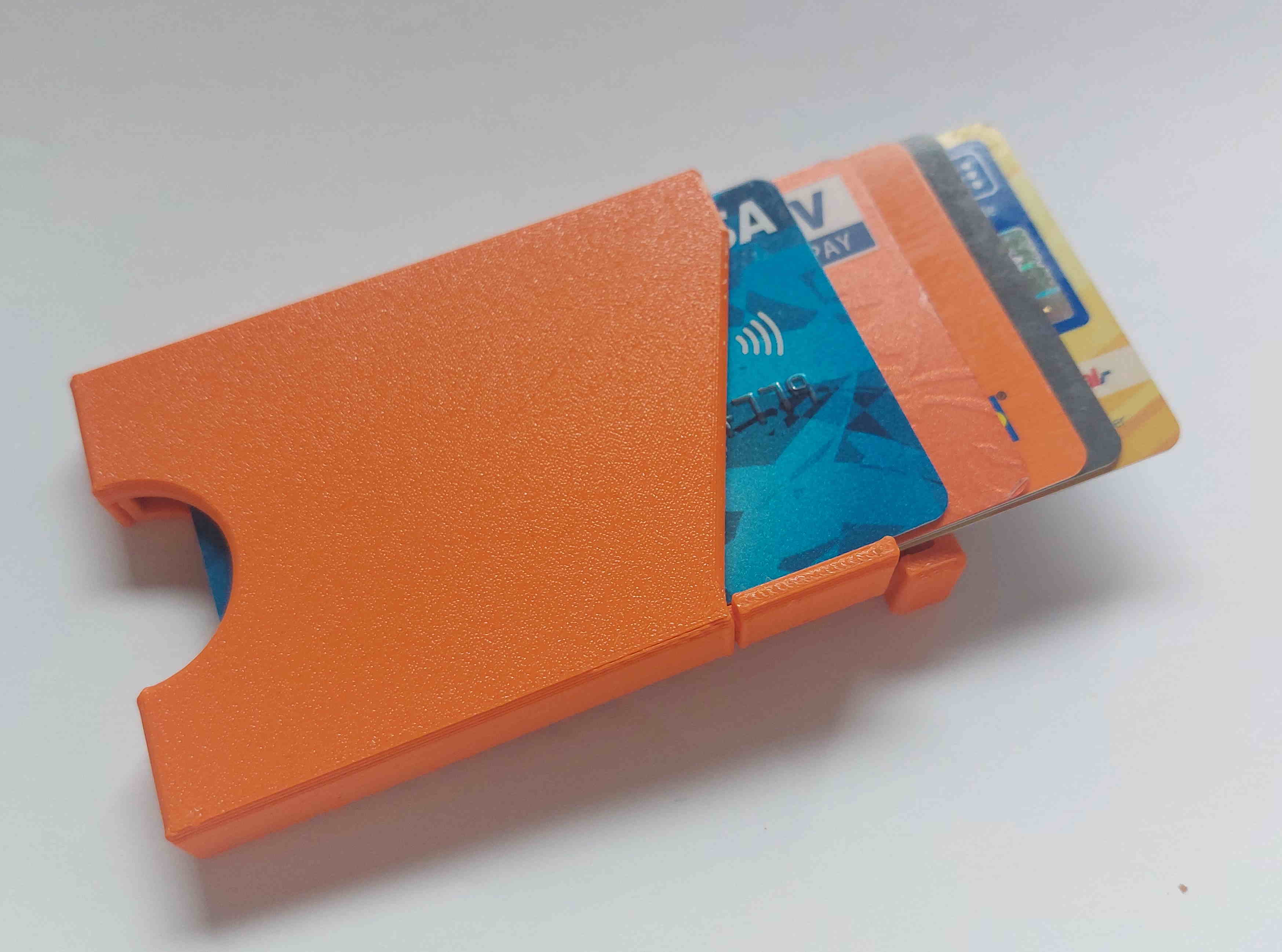 Improved credit card wallet (easy print)
