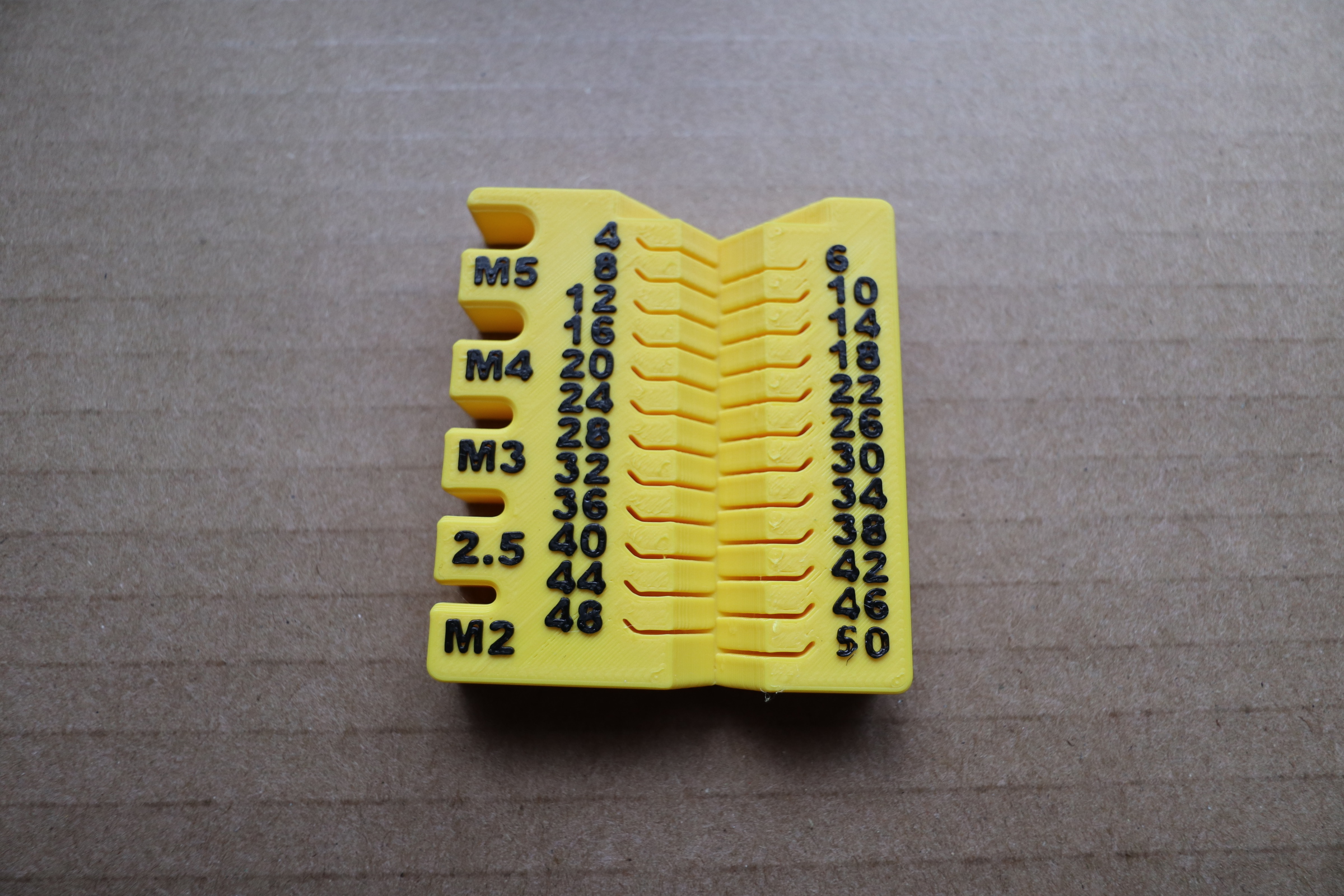 Metric screw measuring device