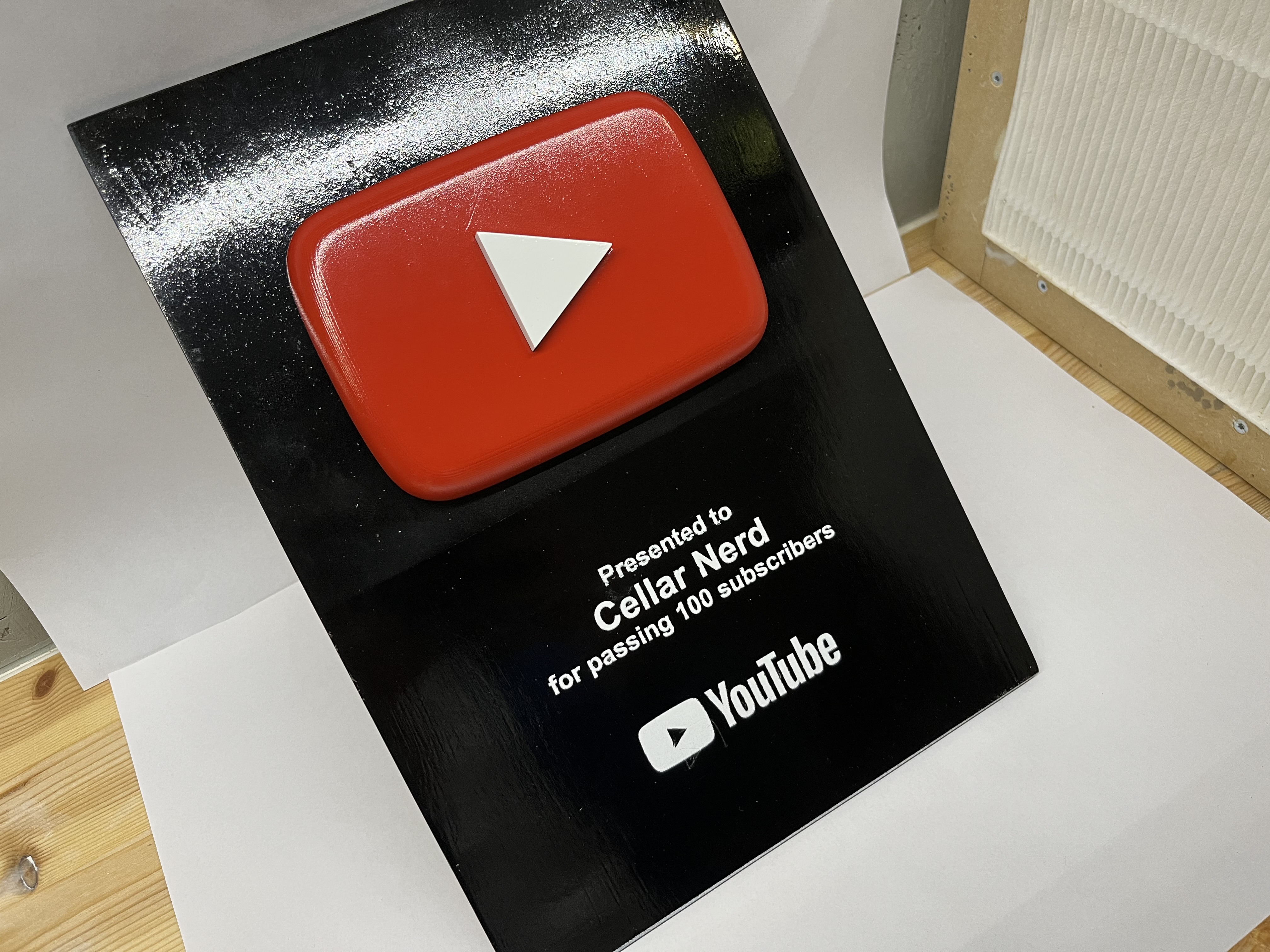 YouTube play button
