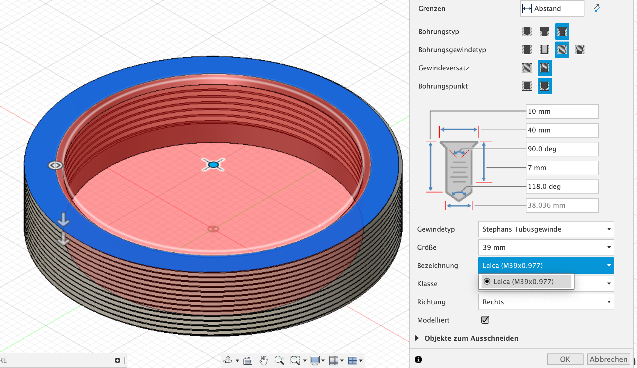 Photo thread library for Autodesk Fusion