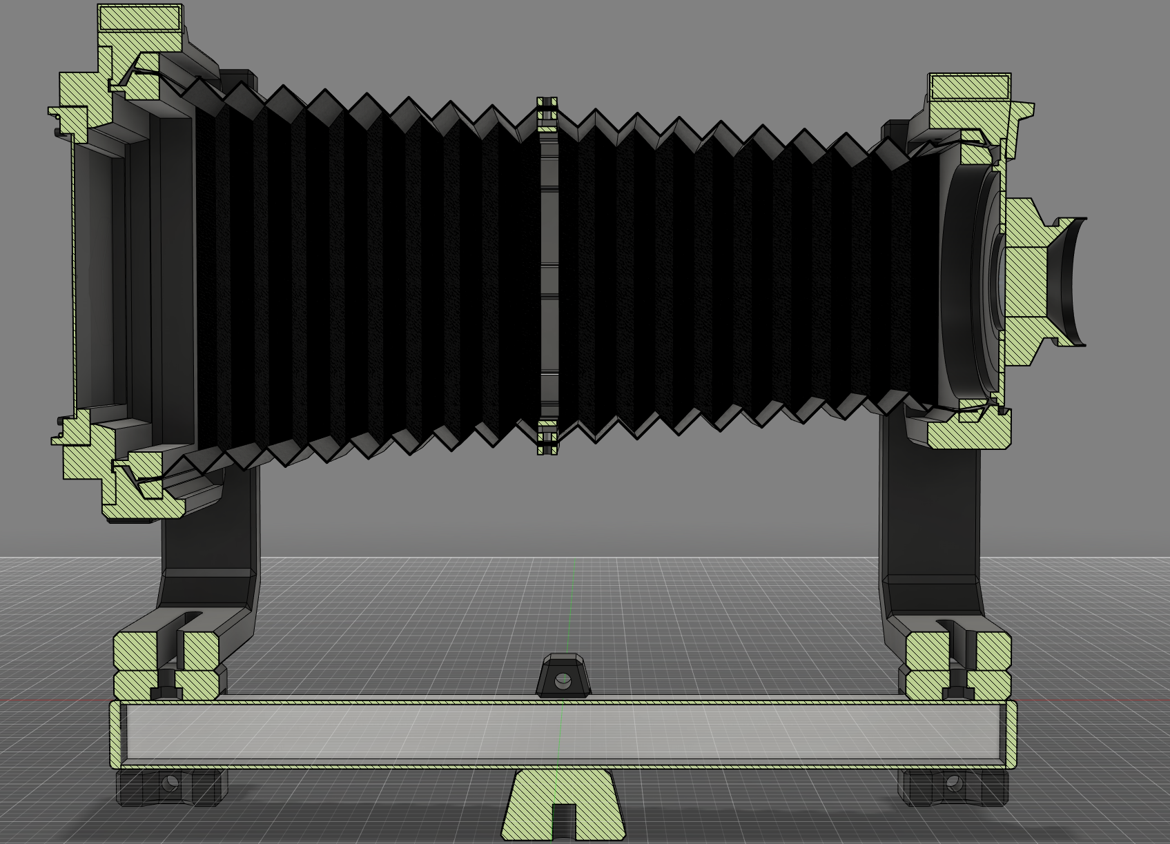 Camera Bellows in two parts with Modified Vega Frame