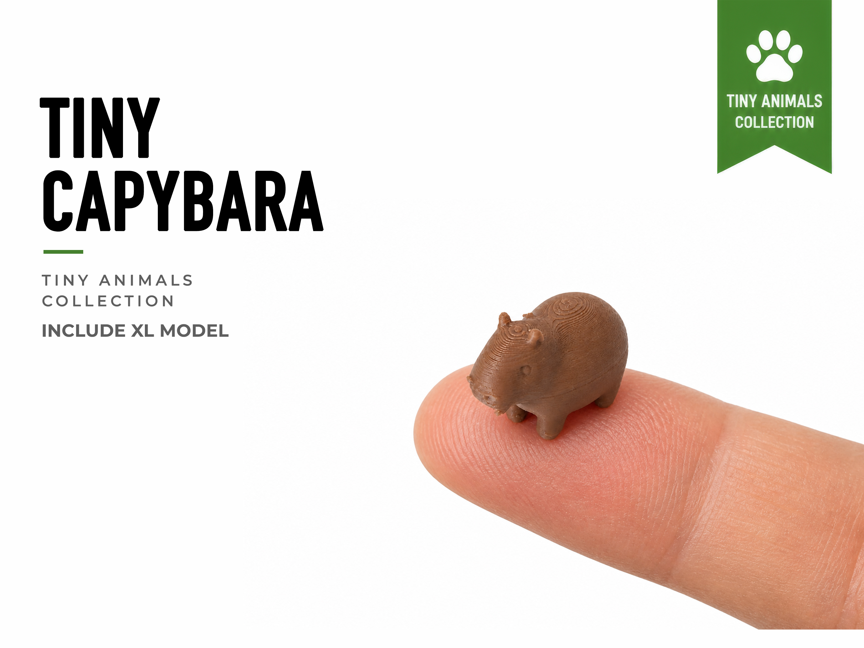 Tiny Cute Capybara - Mini Animals Series