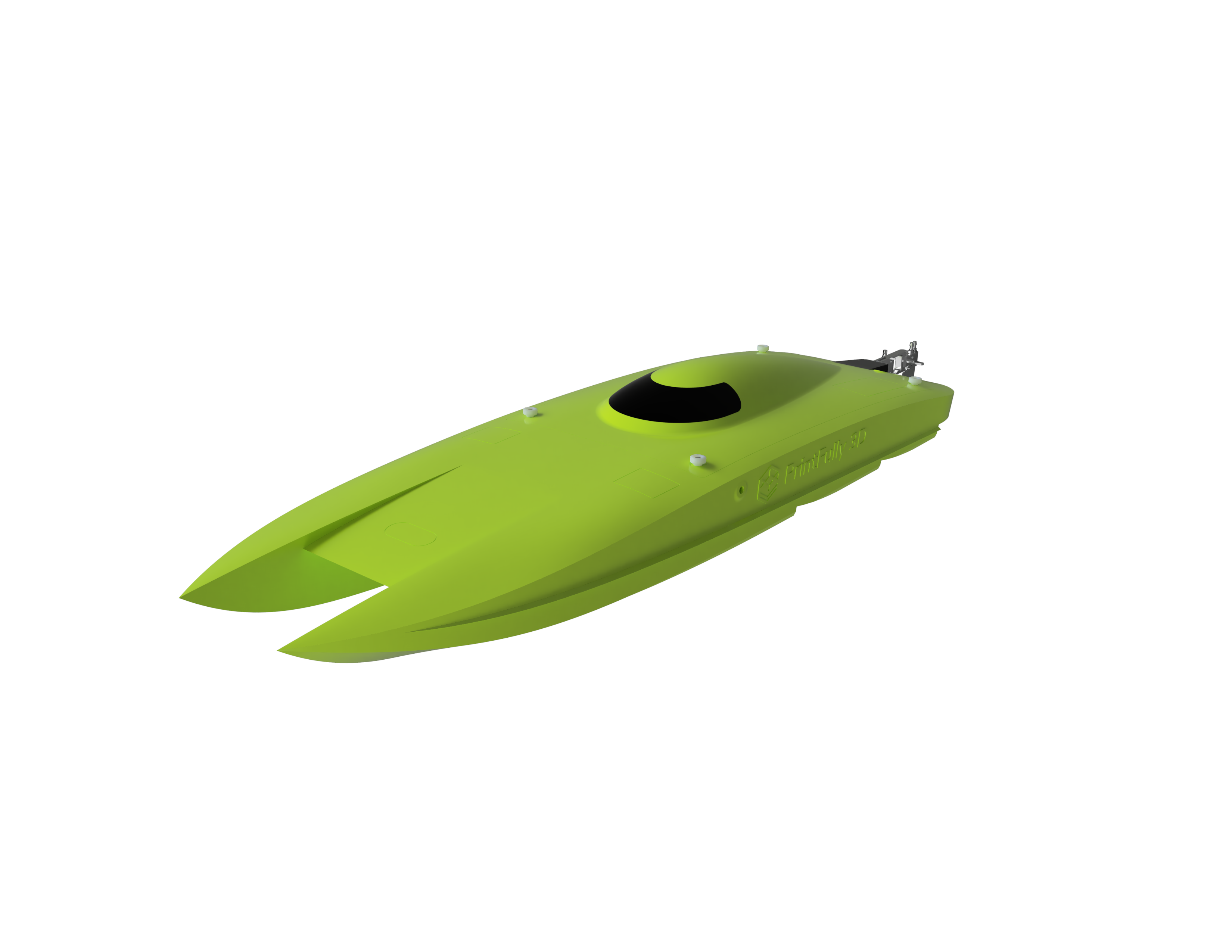 RC Boat Catamaran FOSS test part