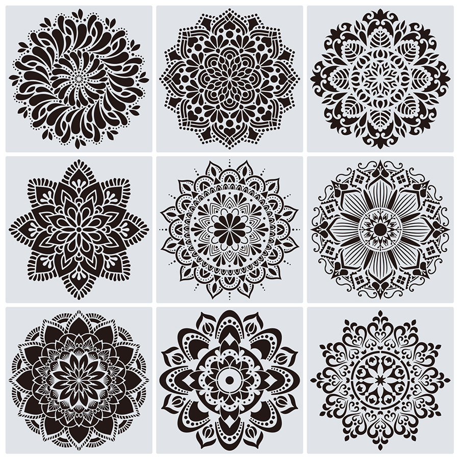 Airbrush stencil set - Mandala