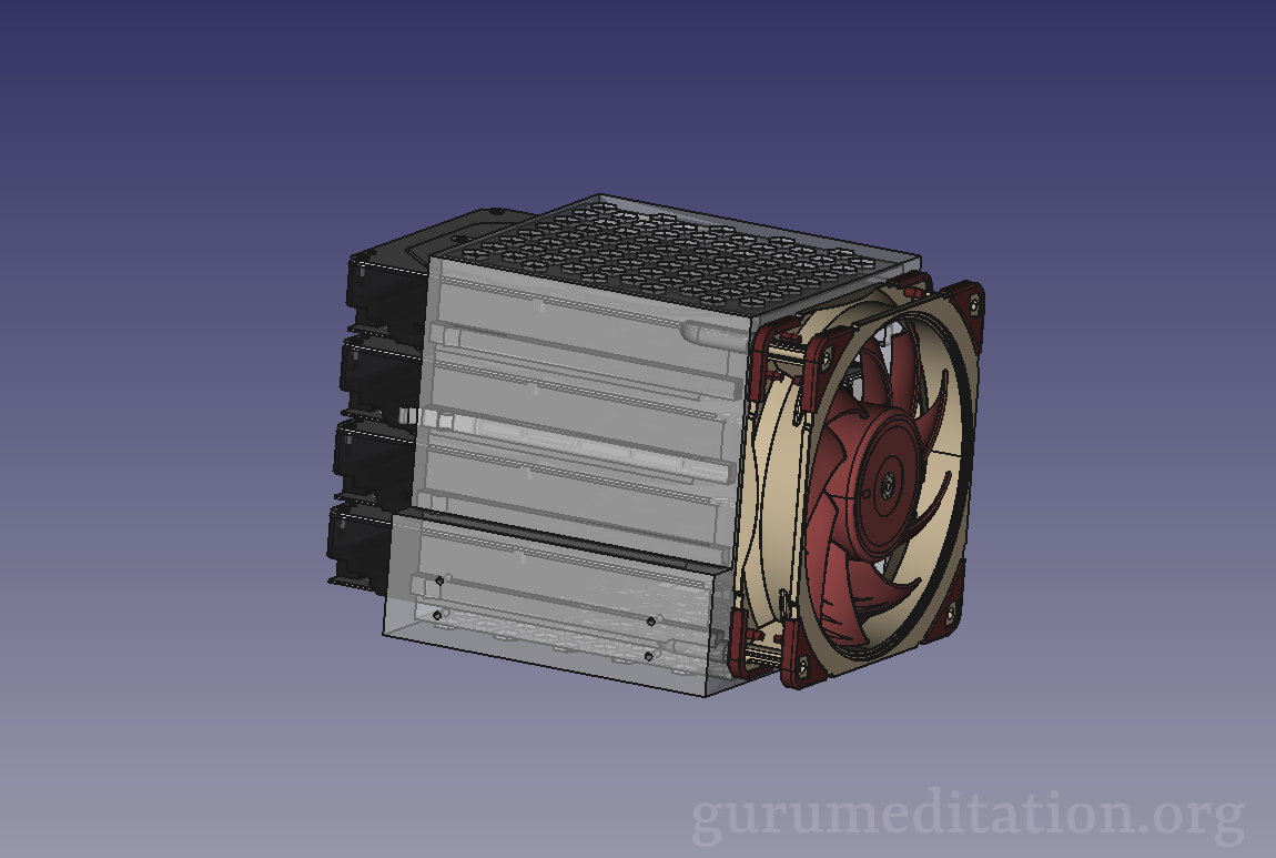 4-in-3 | 3.5"/5.25" HDD bay mount