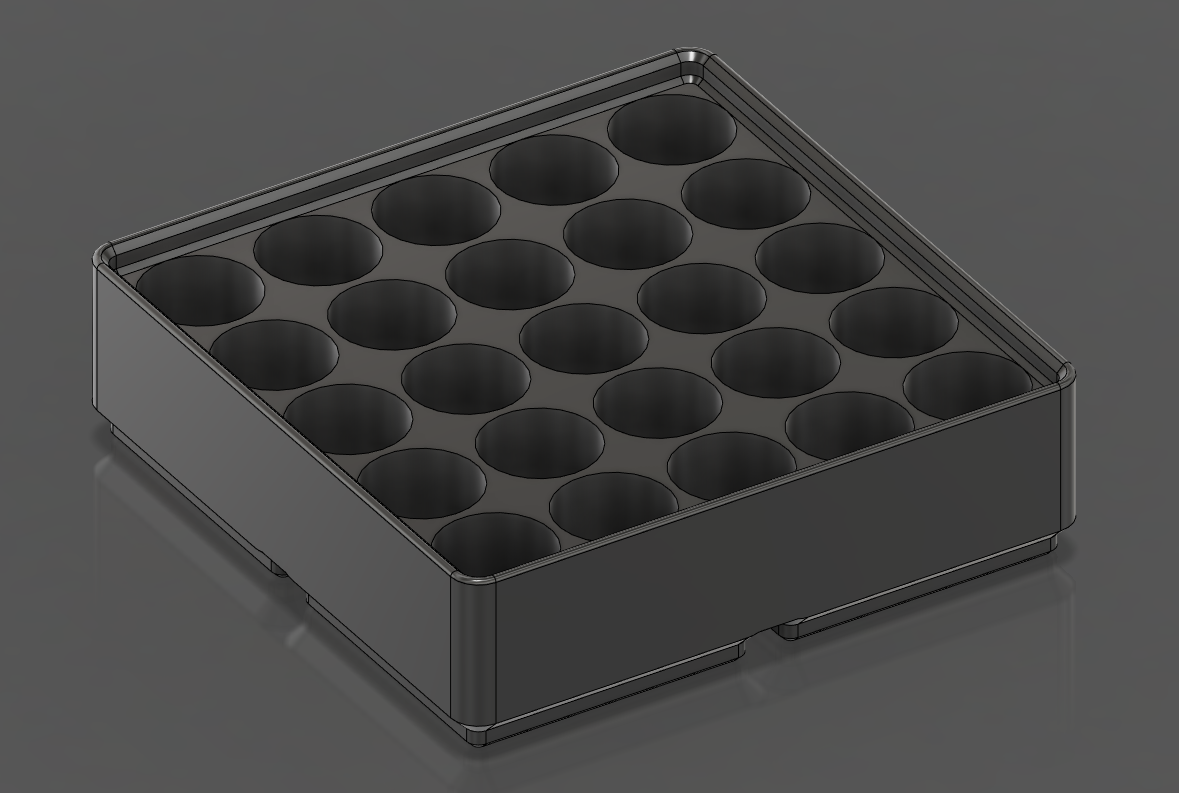 Gridfinity AA 2x2 battery holder