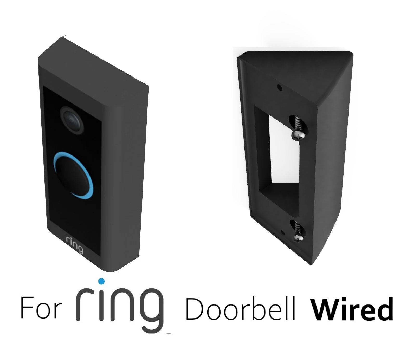 ring video doorbell wired wedge 45 degree