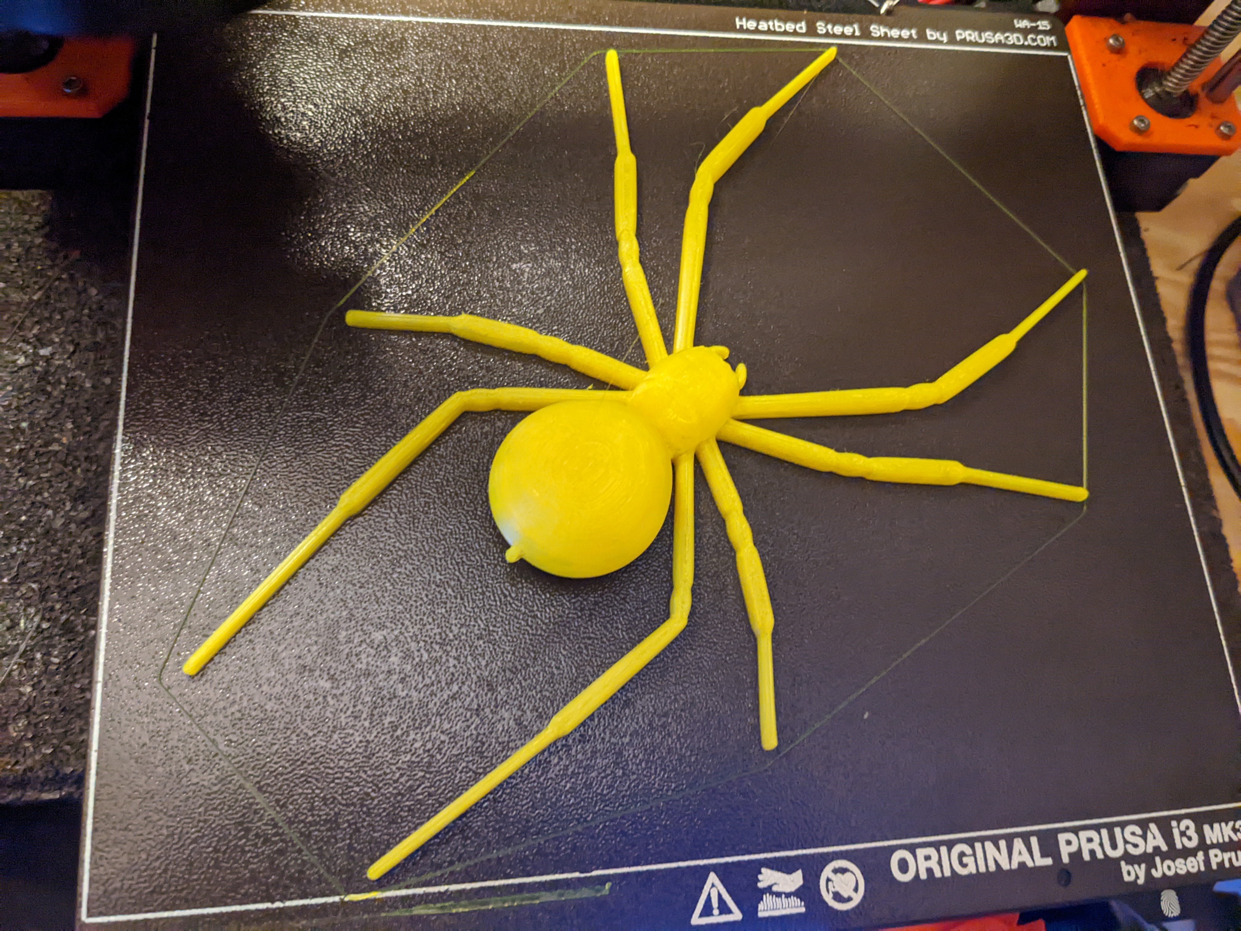 Black Widow Spider bendable model with loop