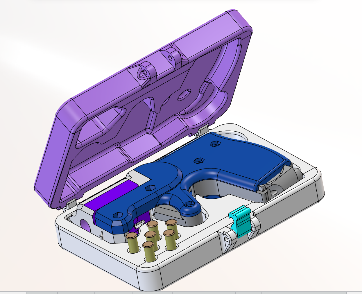 HARLOT Derringer case UP-DATED - ADDED case .STEP files