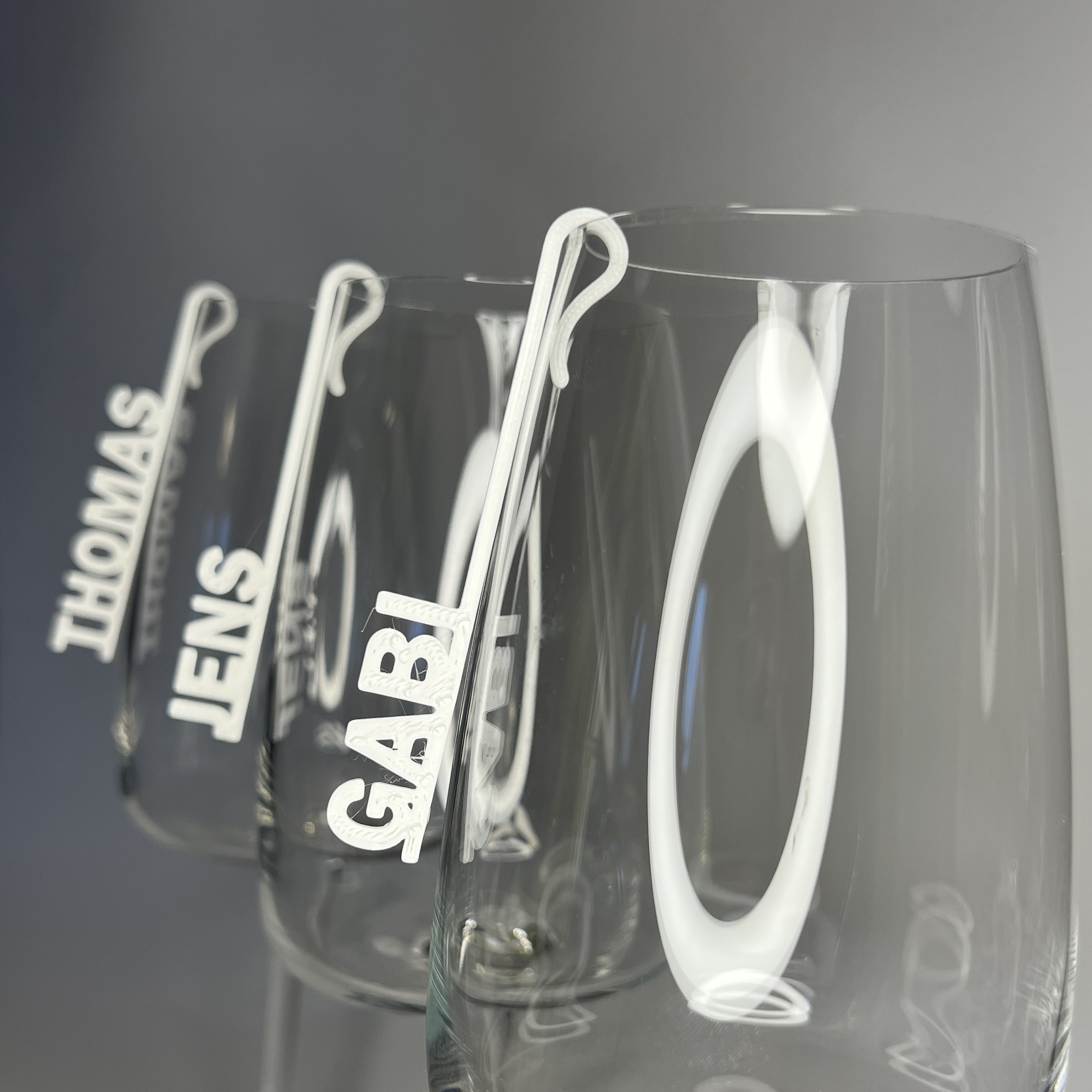 Individual Nametag for glasses and cups (Wedding Decor)