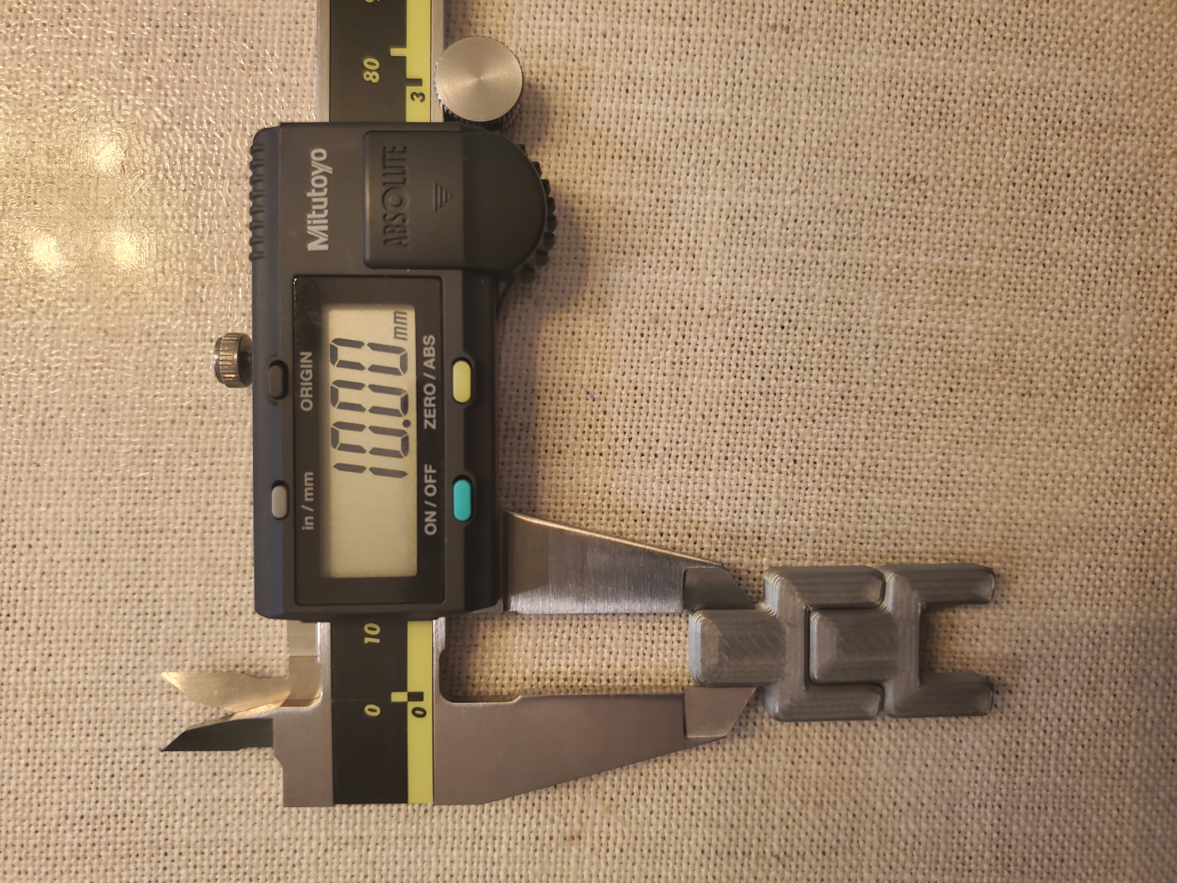Over/under extrusion test