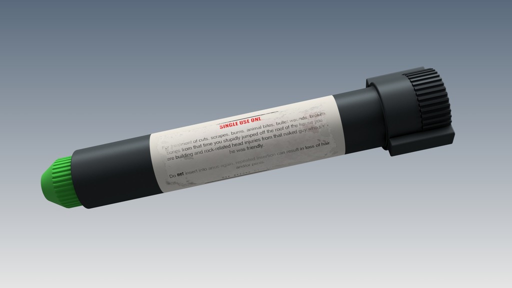 Rust Medical Syringe