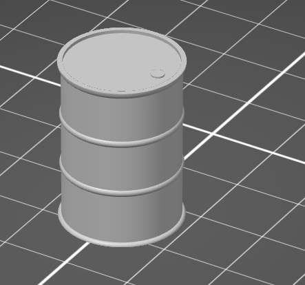 N Scale Oil Barrel