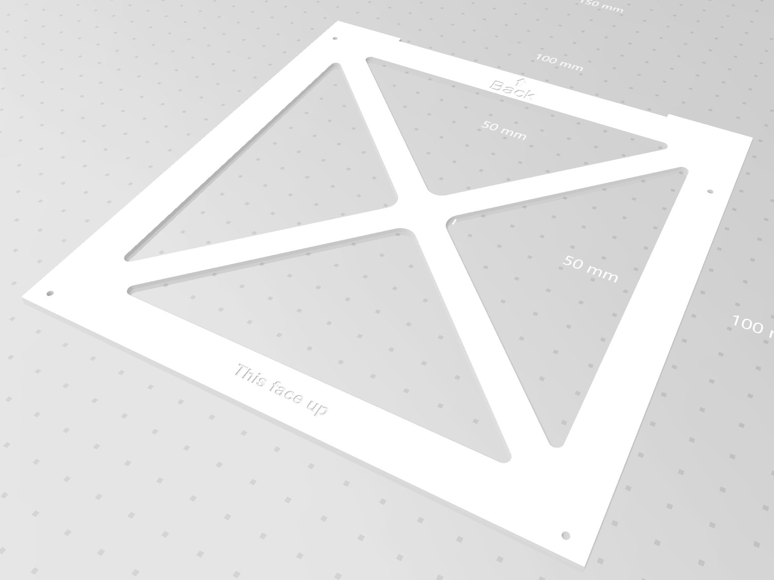 Mini ITX drill template