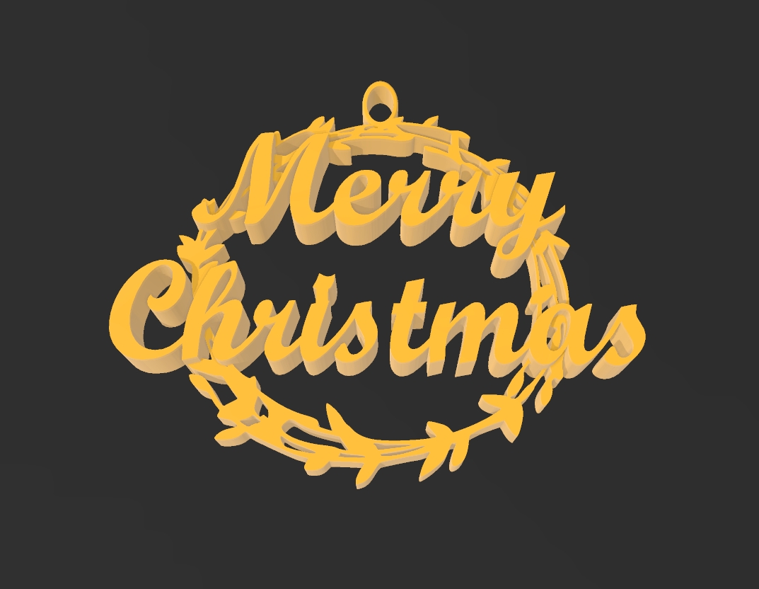 Merry Christmas Ornament