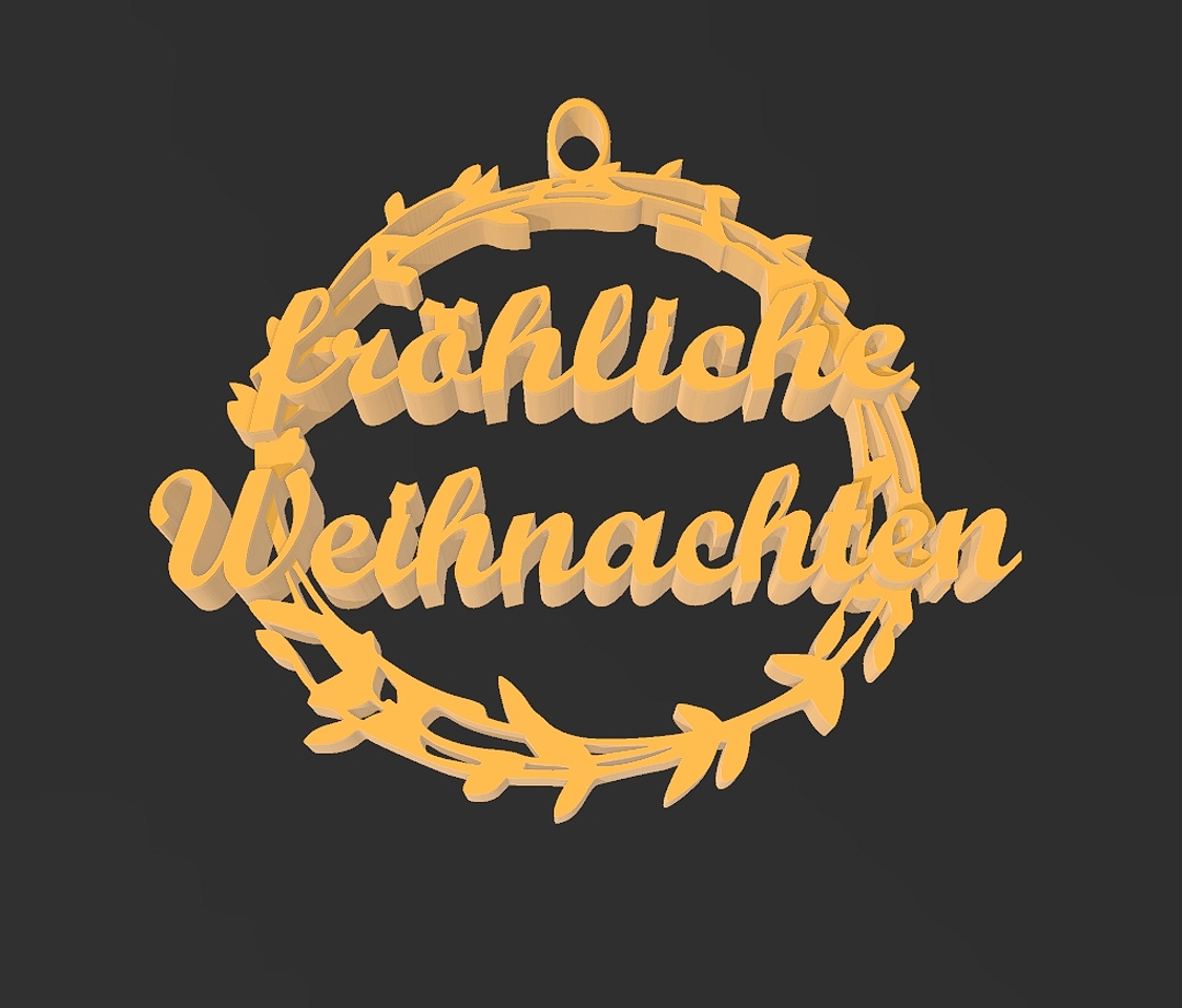 Fröhliche Weihnachten Ornament