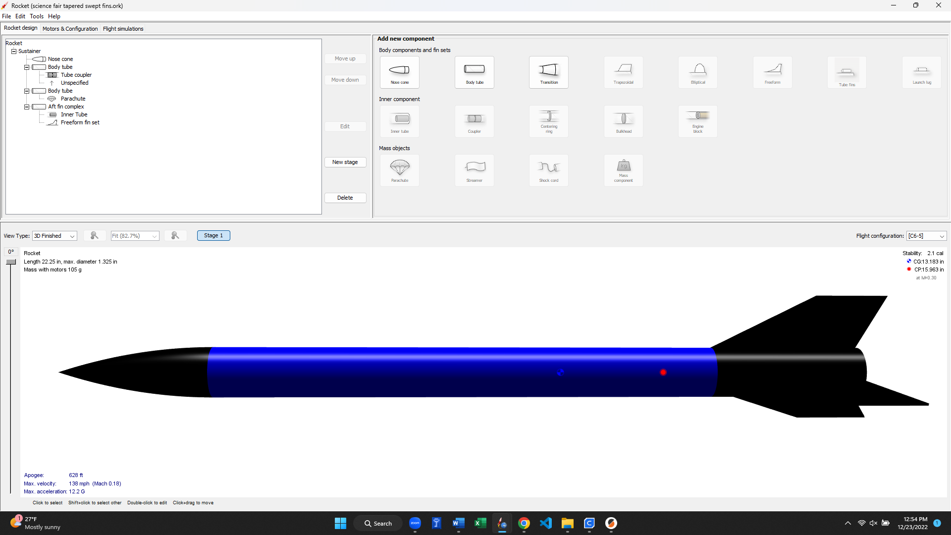 3D Printable Model Rocket Kit