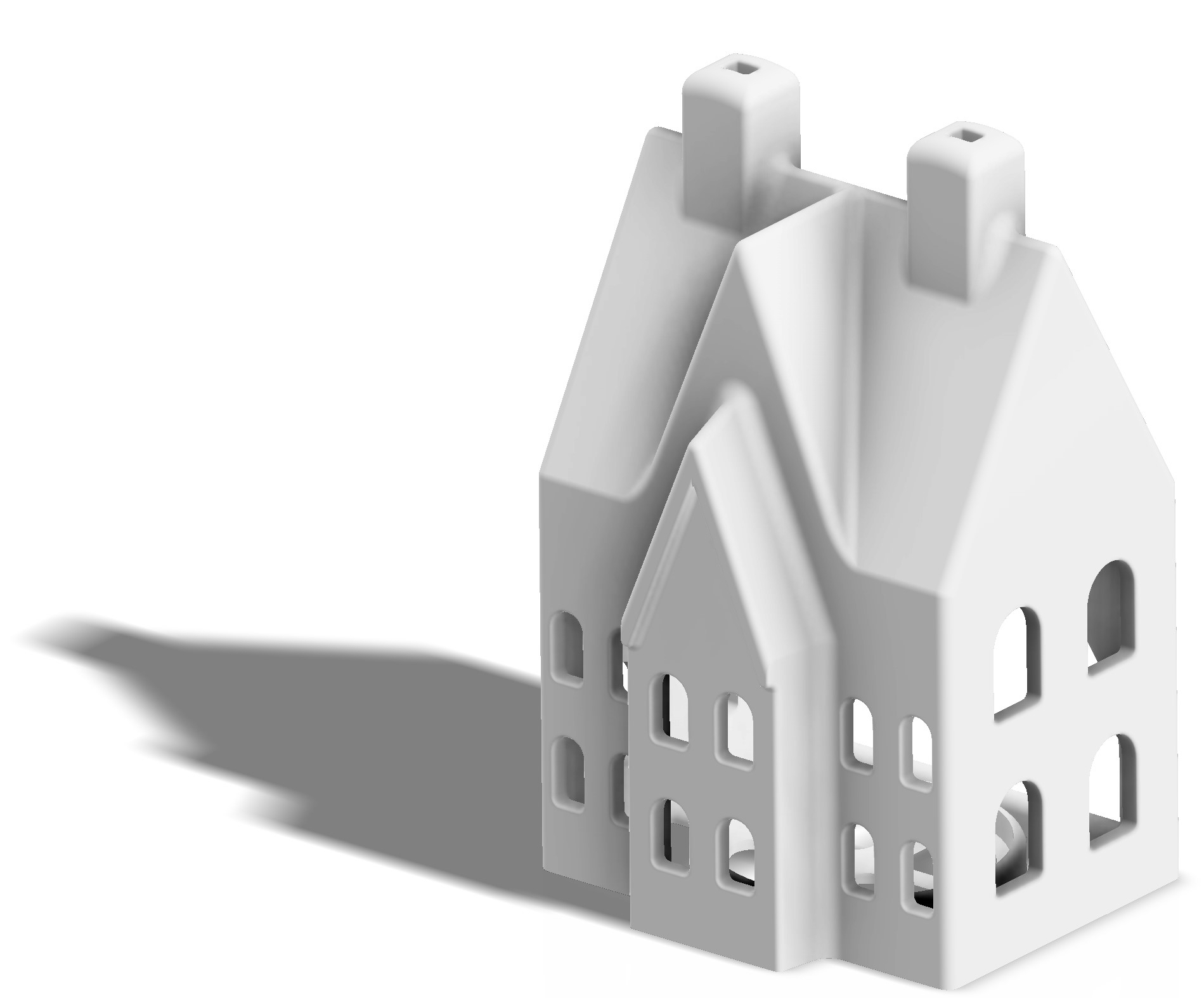 Small house with tea light holder
