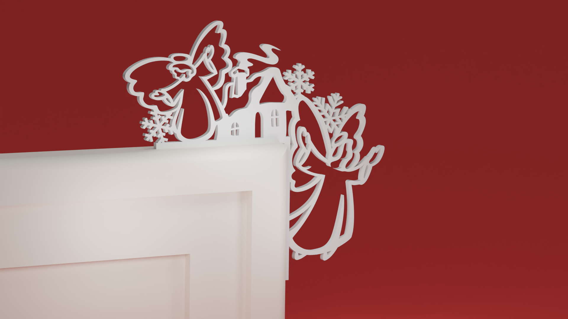 Christmas Door Trim Corner 25 - Angels (Christmas ornament)